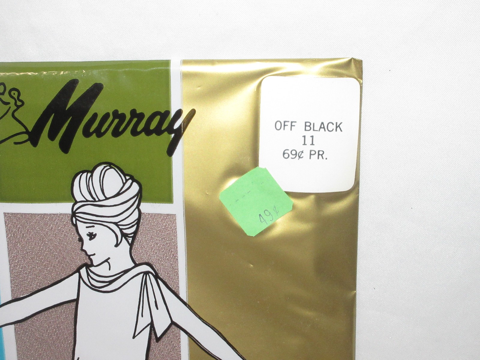Vintage Arthur Murray Off Black Seamless Nylon Stockings 60s Off black 11