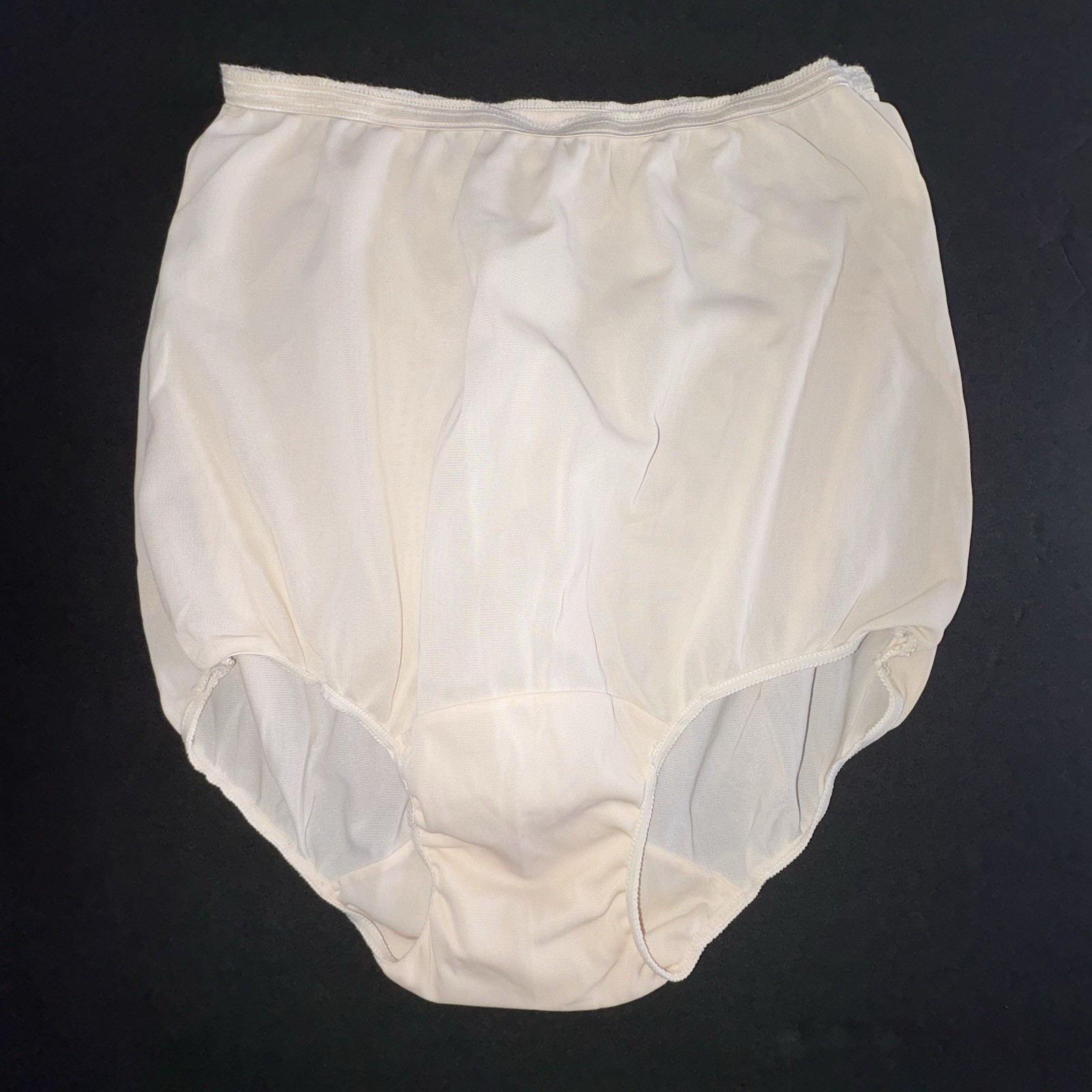 Vintage Lorraine Nylon Granny Panties Briefs Ivory Double Nylon Mushroom Gusset