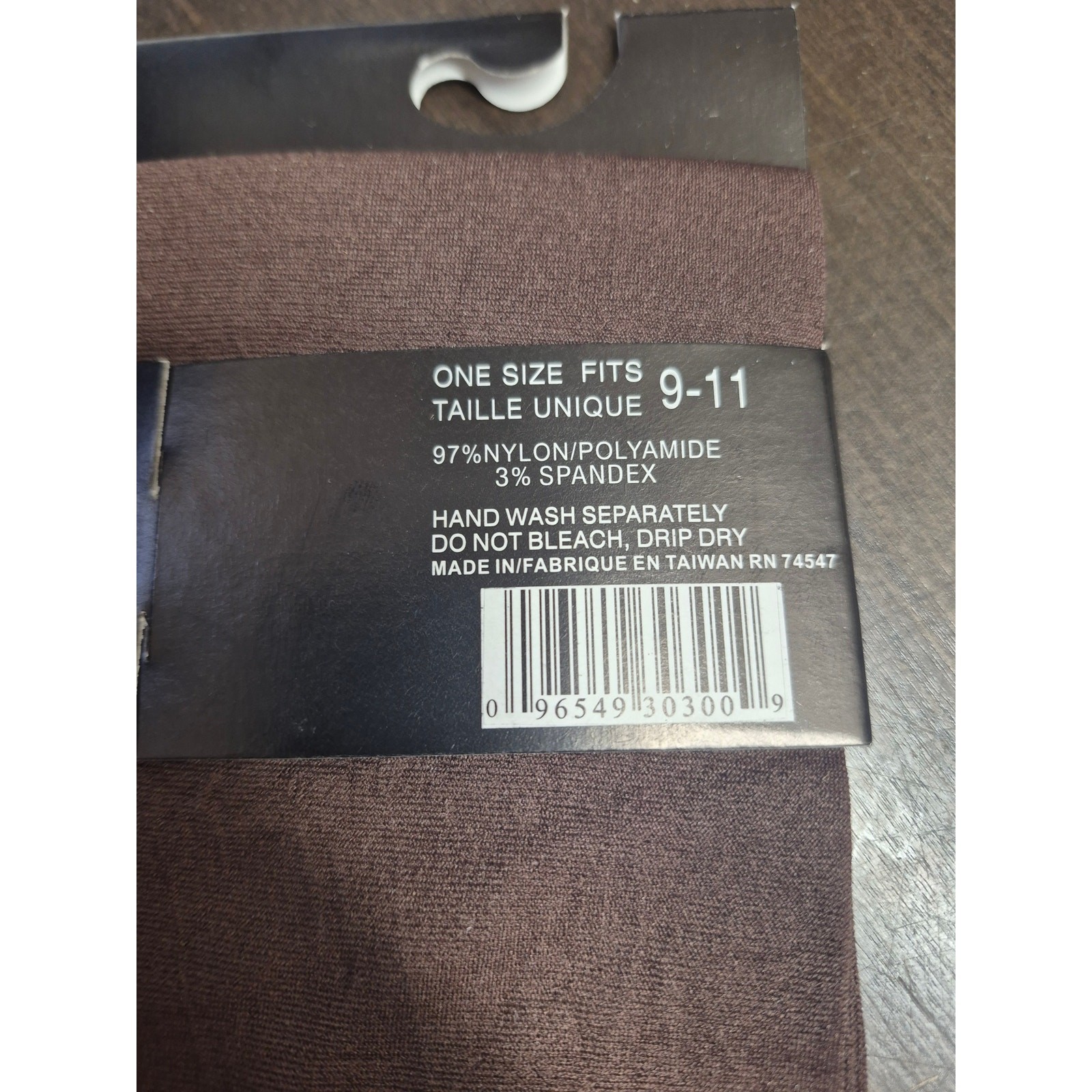 Nu & Nu Coffee Size 9-11 Trouser Socks Knee High Stockings Spandex 8283