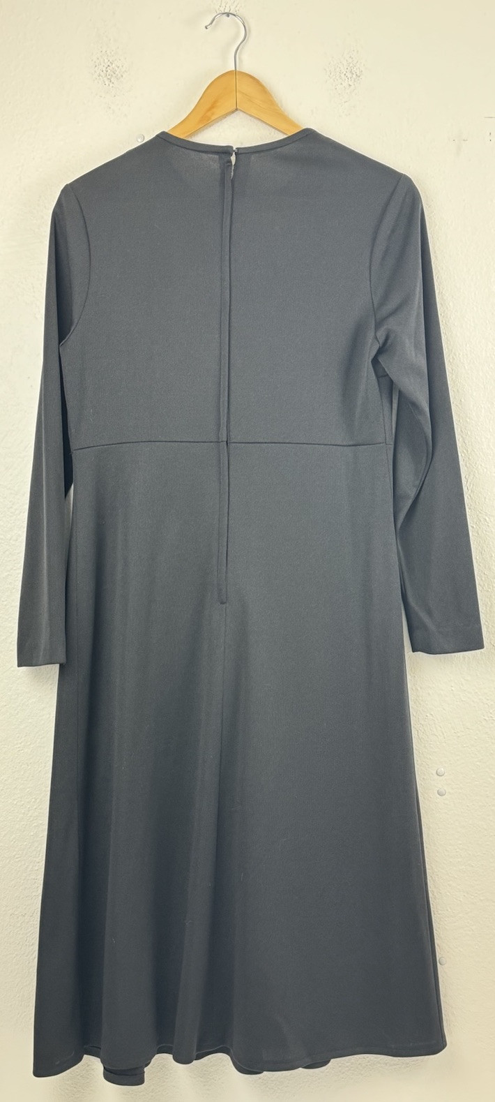 Vintage 1980s Changes Black Midi Dress Union Made In USA