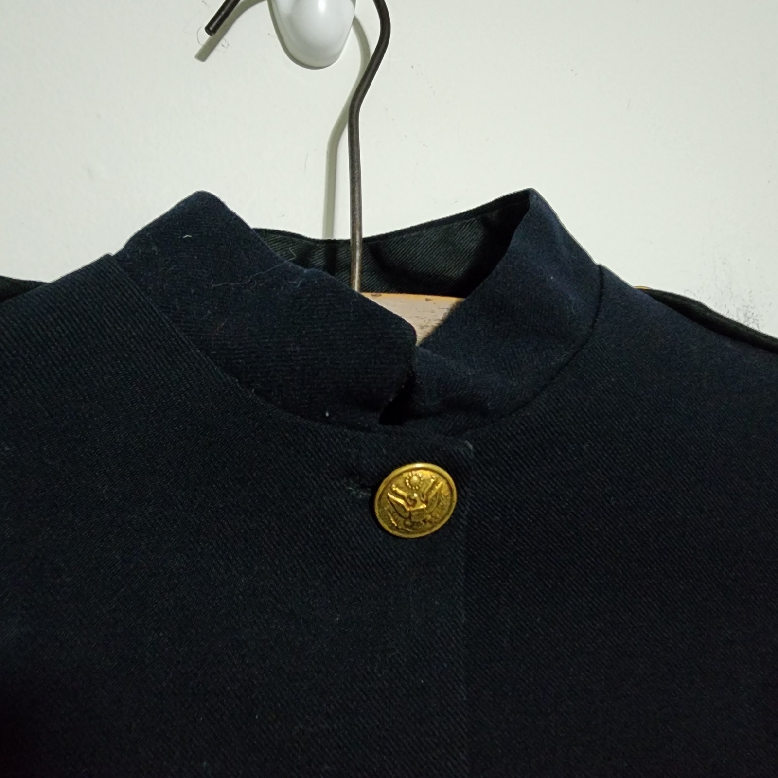 Vtg Cadet Tunic Jacket Globe Clothing Montreal Wool High Collar Antique