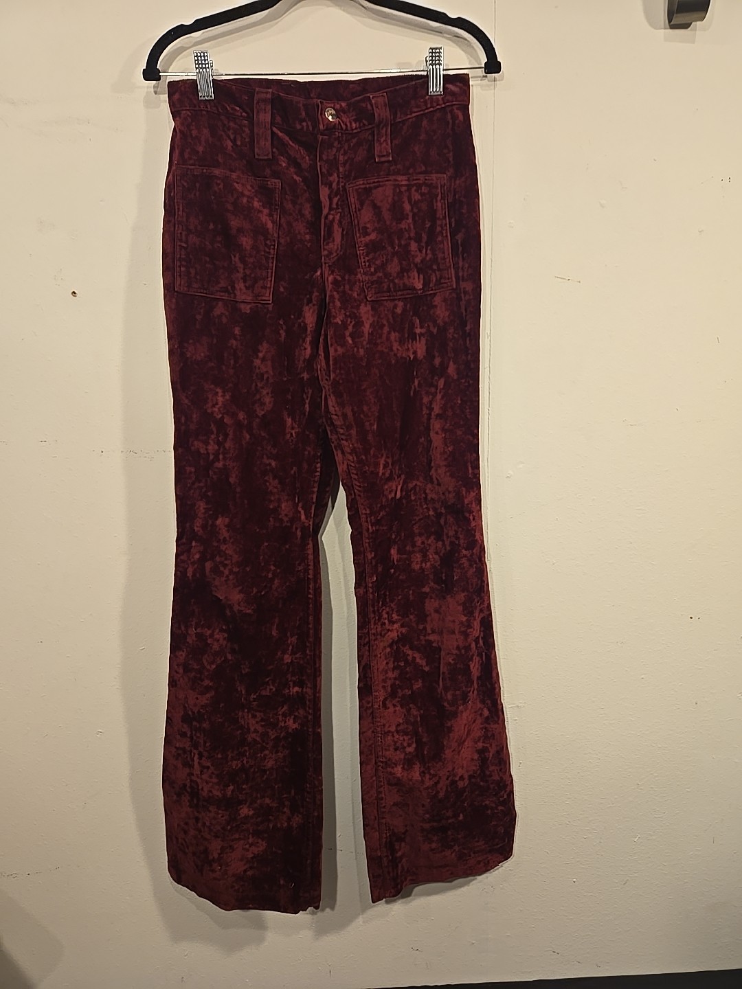 Vintage 70s/80s Rare Wrangler Velvet Bootcut Pants Size 7/8