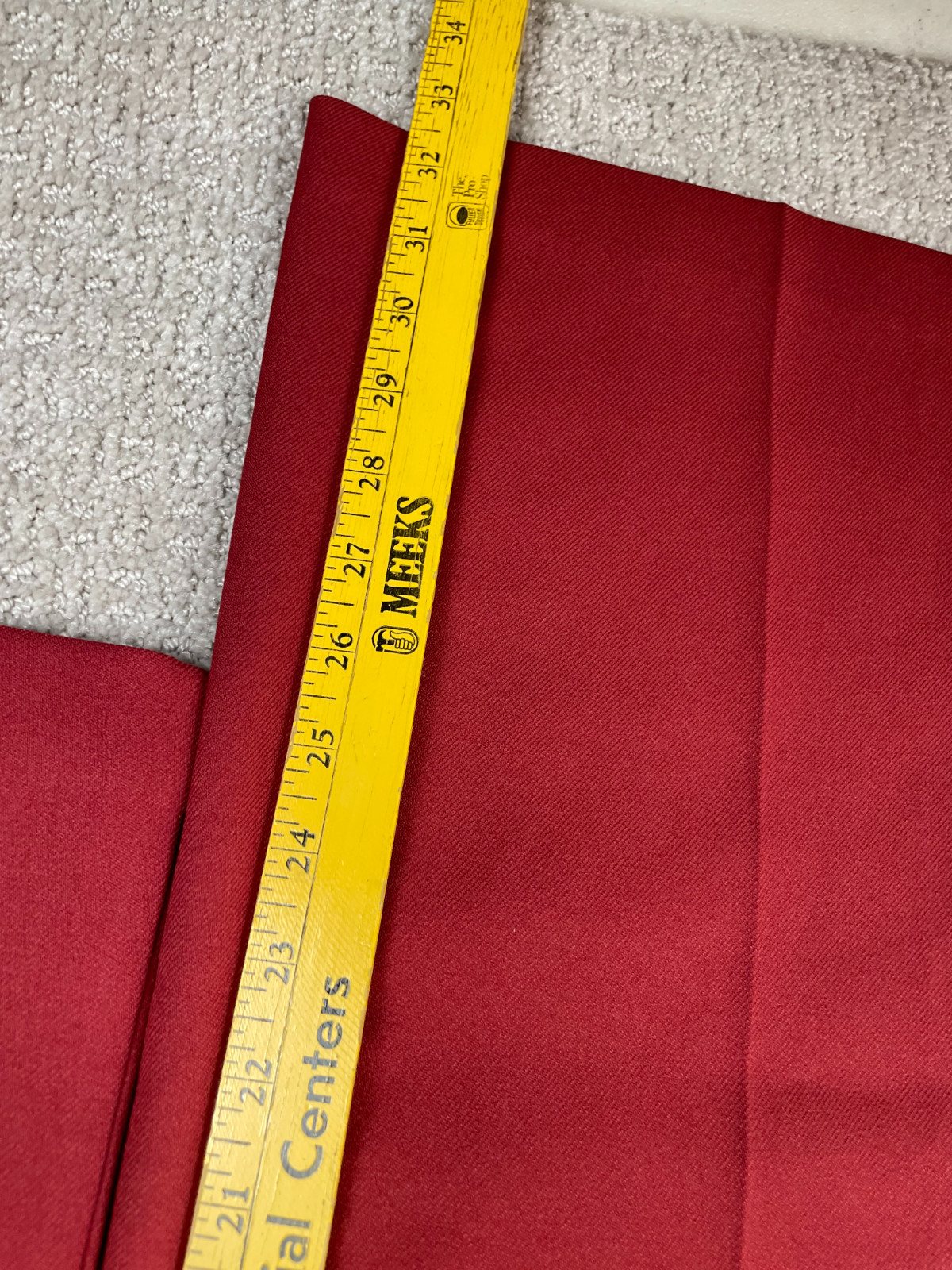 Vintage 70s Levis Pants Women Fits 23×32 Red Polyester Bareback Flare Bootcut