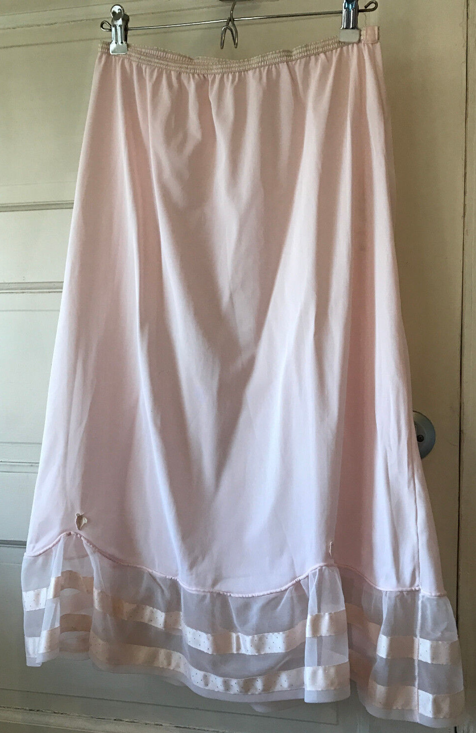 NOS NWT True Vintage Pink MOJUD Half Slip with paper tag Large Unworn