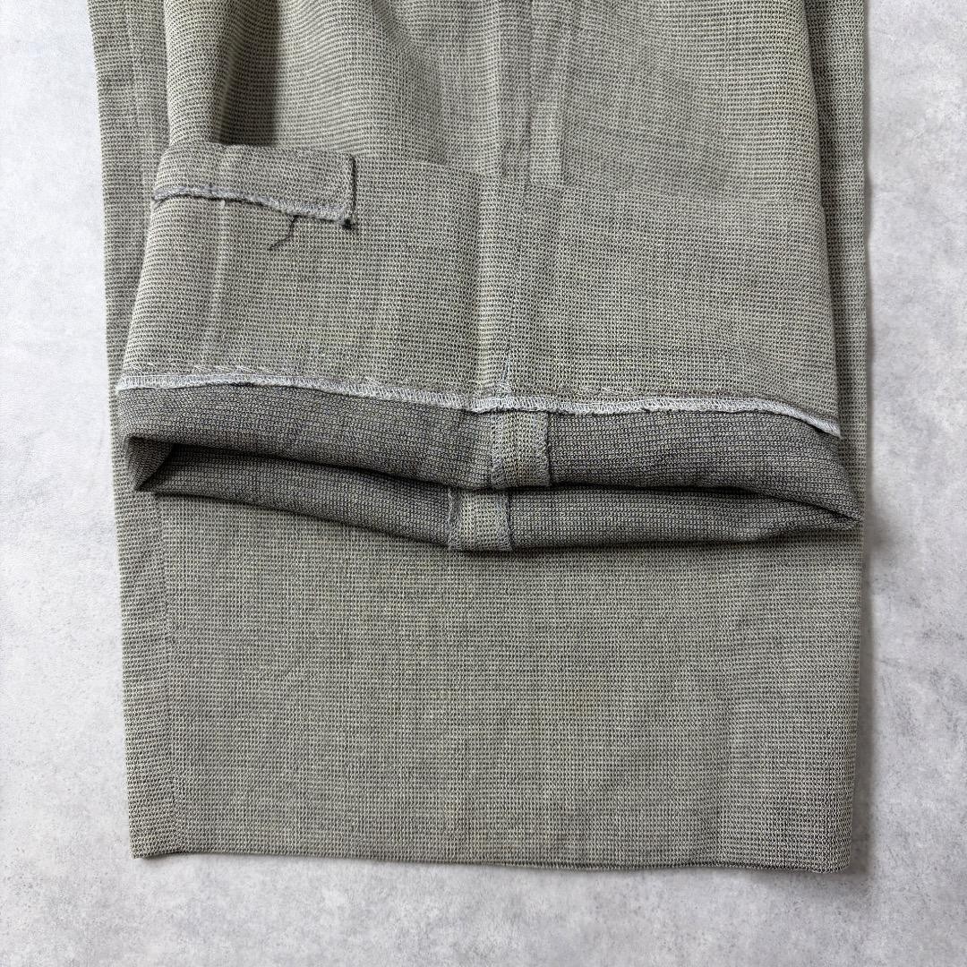 Kenzo Vintage 80s Wool Slack Pants W26 Made in Japan Green