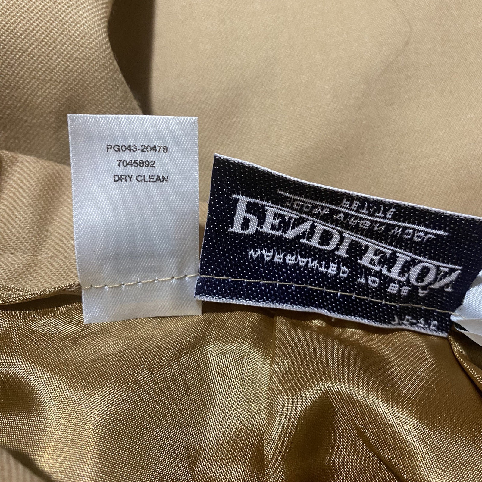 NWT VNTG Pendleton Womens 90’s Power Skirt Sz 10 Tan Solid Wool Classic Preppy