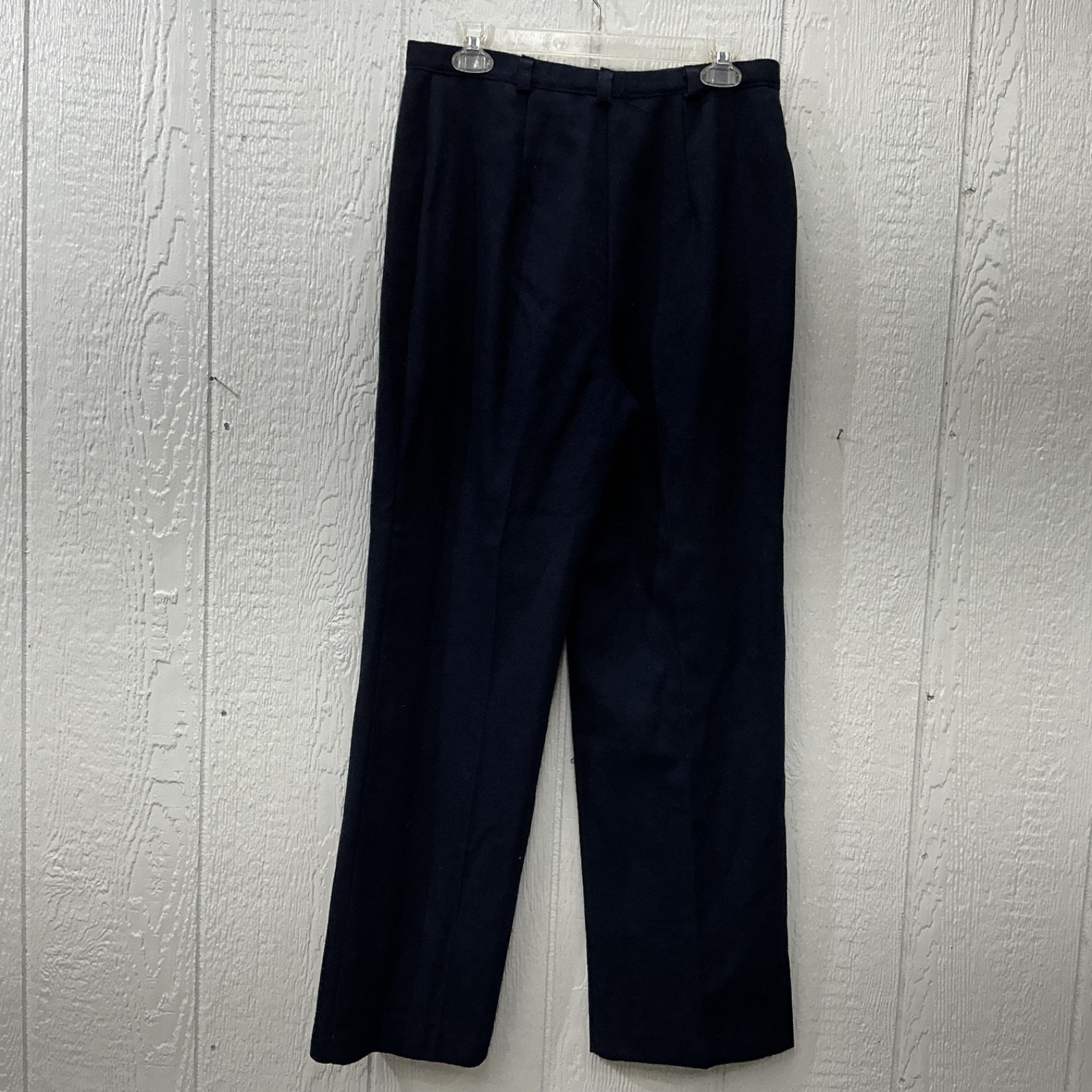 CLOTHE HER RUSS TOGS 2Pc Suit Pants Slacks 30×32 Blazer Womens Navy Sz M