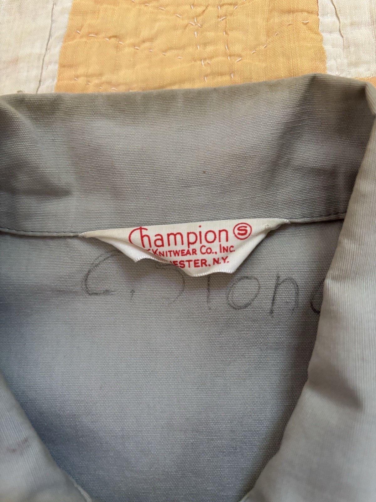 Vintage 60s Champion Zip Jacket Size Small Camp Tapico Kalkaska Michigan