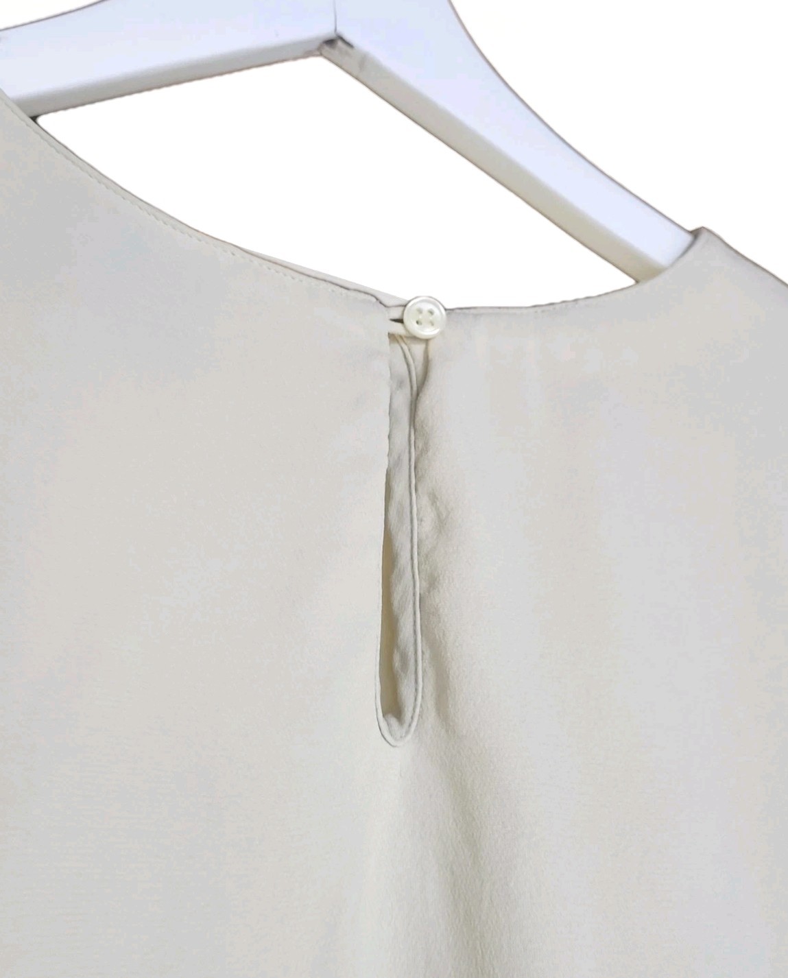 Vintage 80s Emanuel Ungaro 100% Silk Top Boxy Old Money Plus 16 Ivory Minimalist