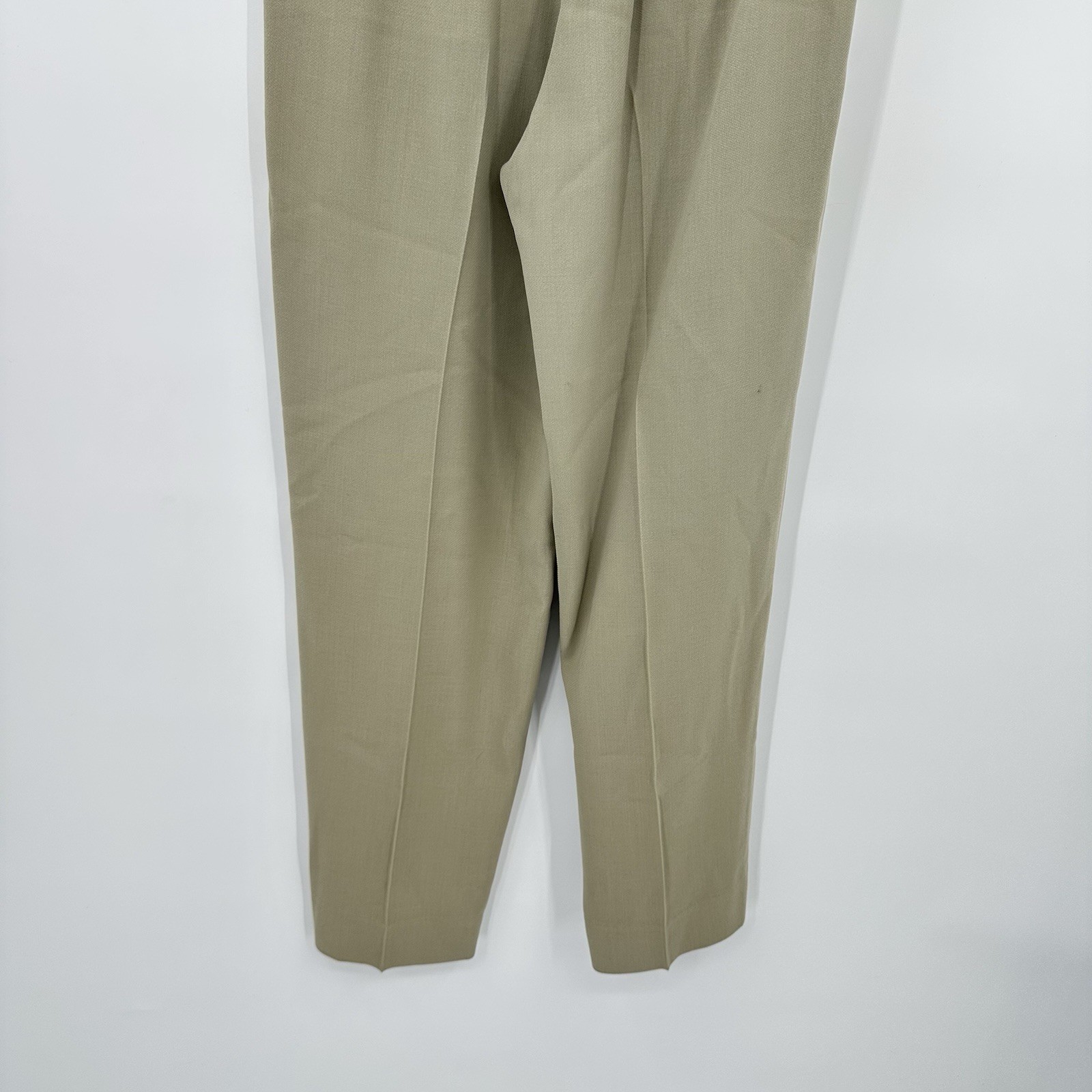 CALVIN KLEIN COLLECTION PANTS vintage 90s beige XS 0 2 pleated CBK era 100% wool