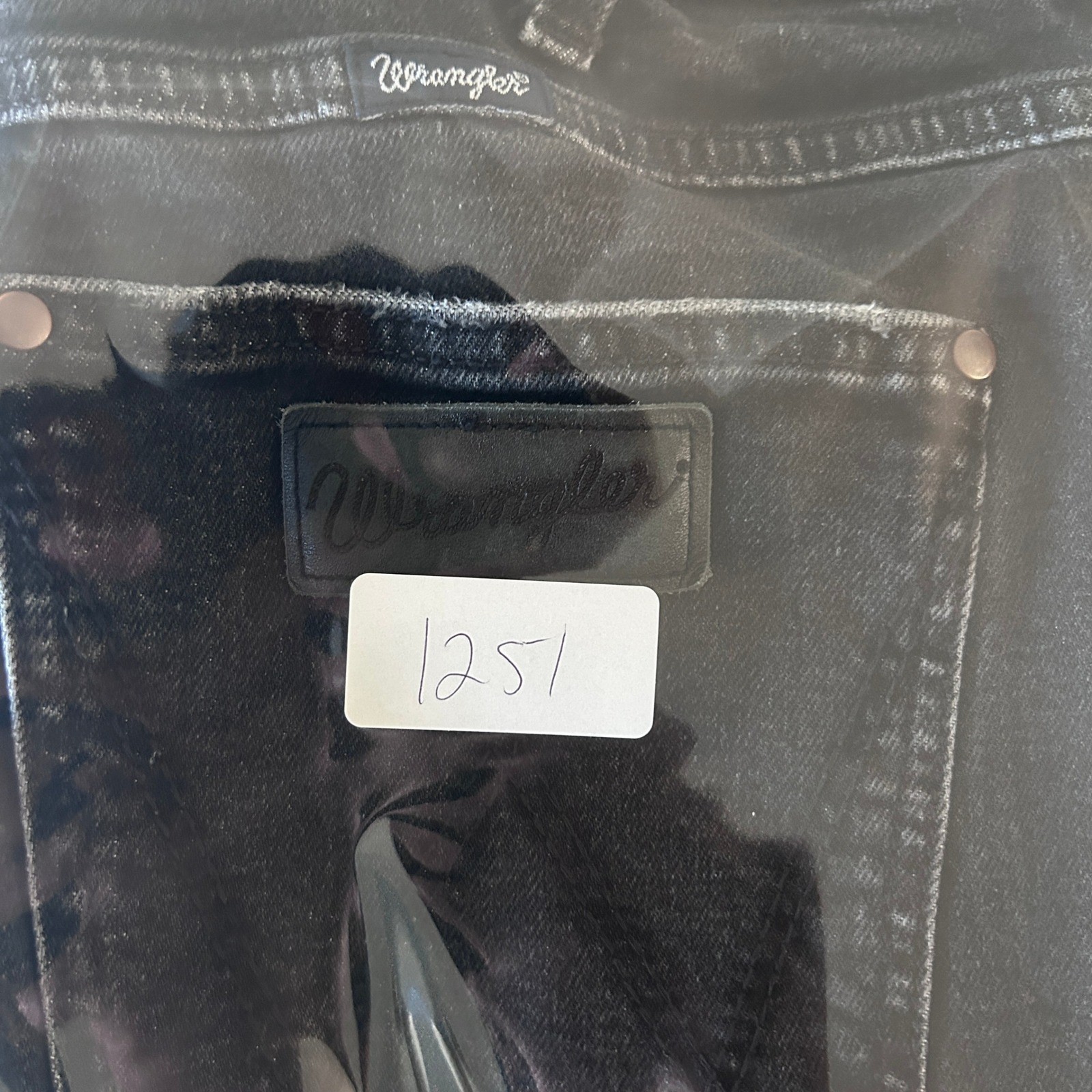 Wrangler Retro Bailey Bootcut Jeans Womens 33×32 Black High Rise Western Cowgirl