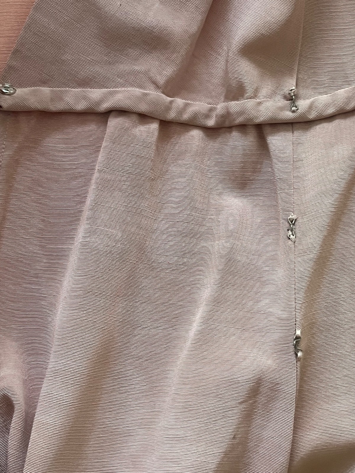 Vintage 1940s Marshall Fields Pink Rayon Faille Dressing Gown Dress Bust 36-38