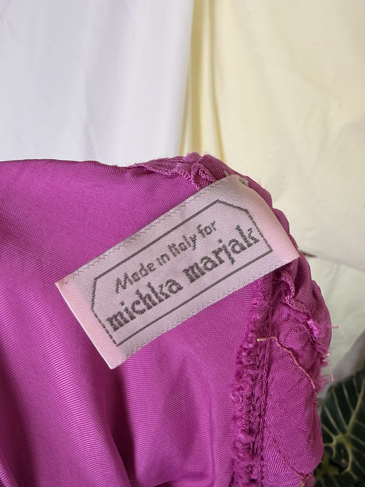 SUPER RARE Vintage Michka Marjak Fuchsia Midi Skirt – Made in Italy 1975 – 1979