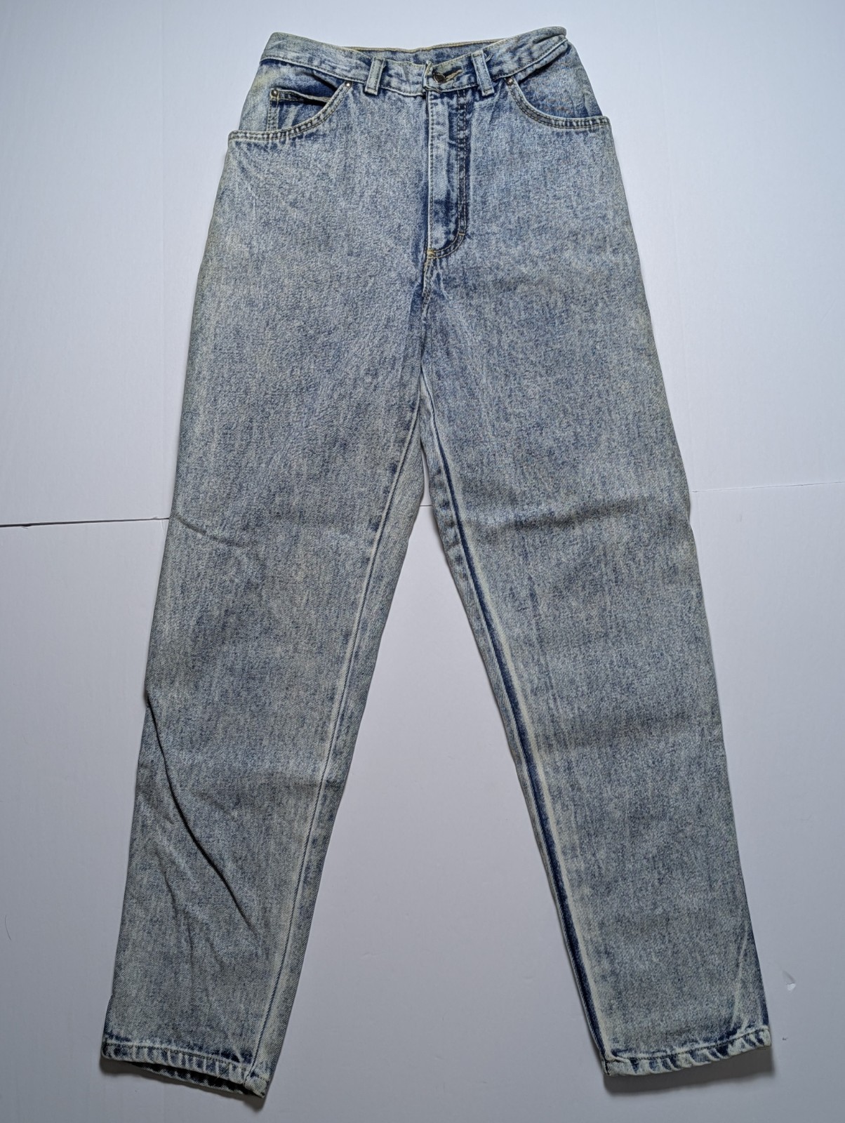 Vintage 1980&rsquo;s P.S. Gianto Women&rsquo;s Acid Washed Slim Fit Jeans Size 8 Regular