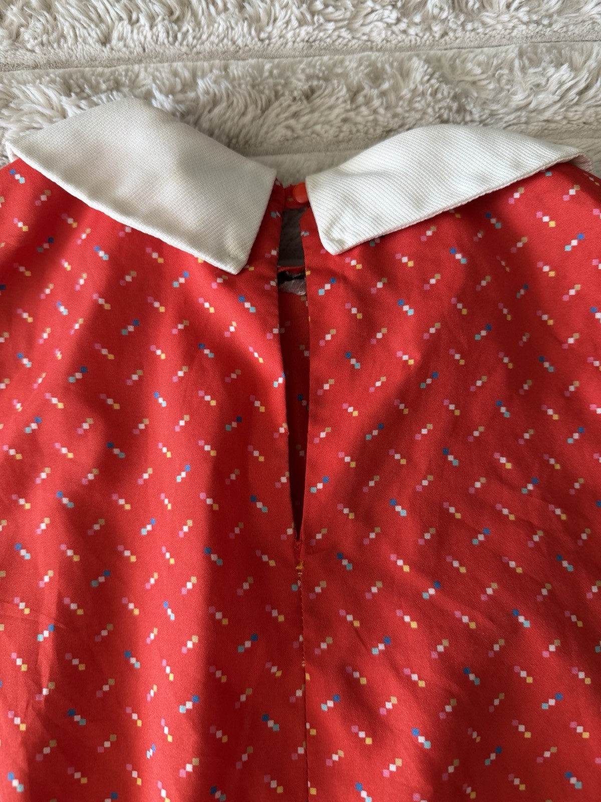80s Lightweight Red Dress Chipper California