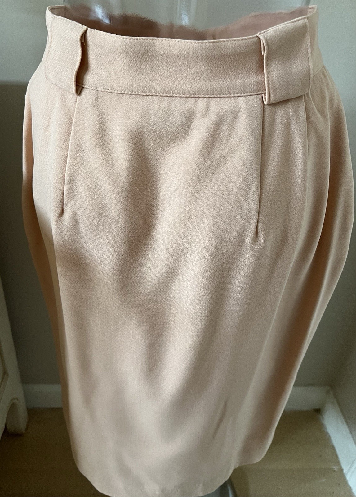 Simpatica Vintage Light Peach Wool Skirt Size 36