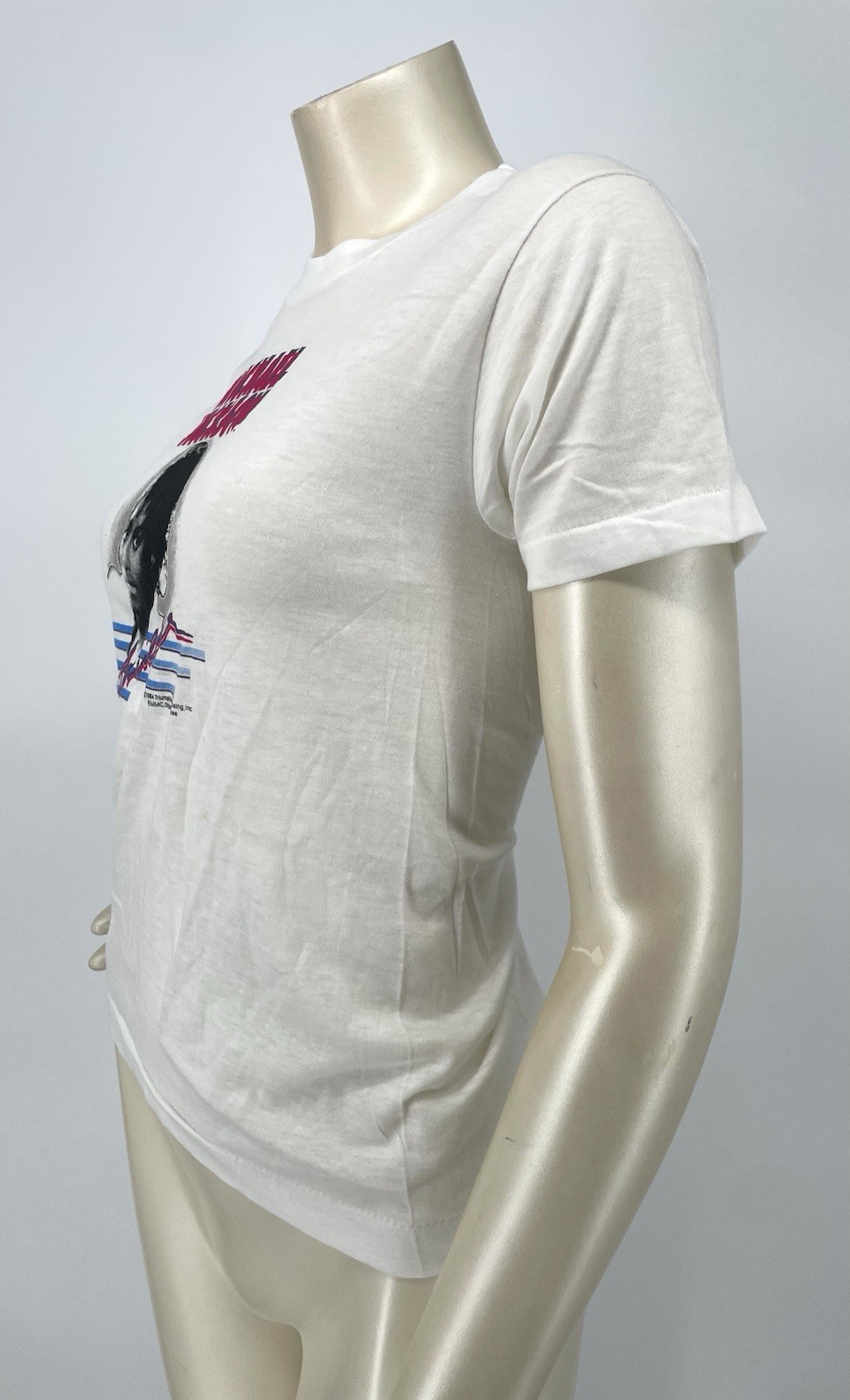 Vintage 1984 Michael Jackson Thriller NOS White 50 50 T Shirt Youth Large 14-16