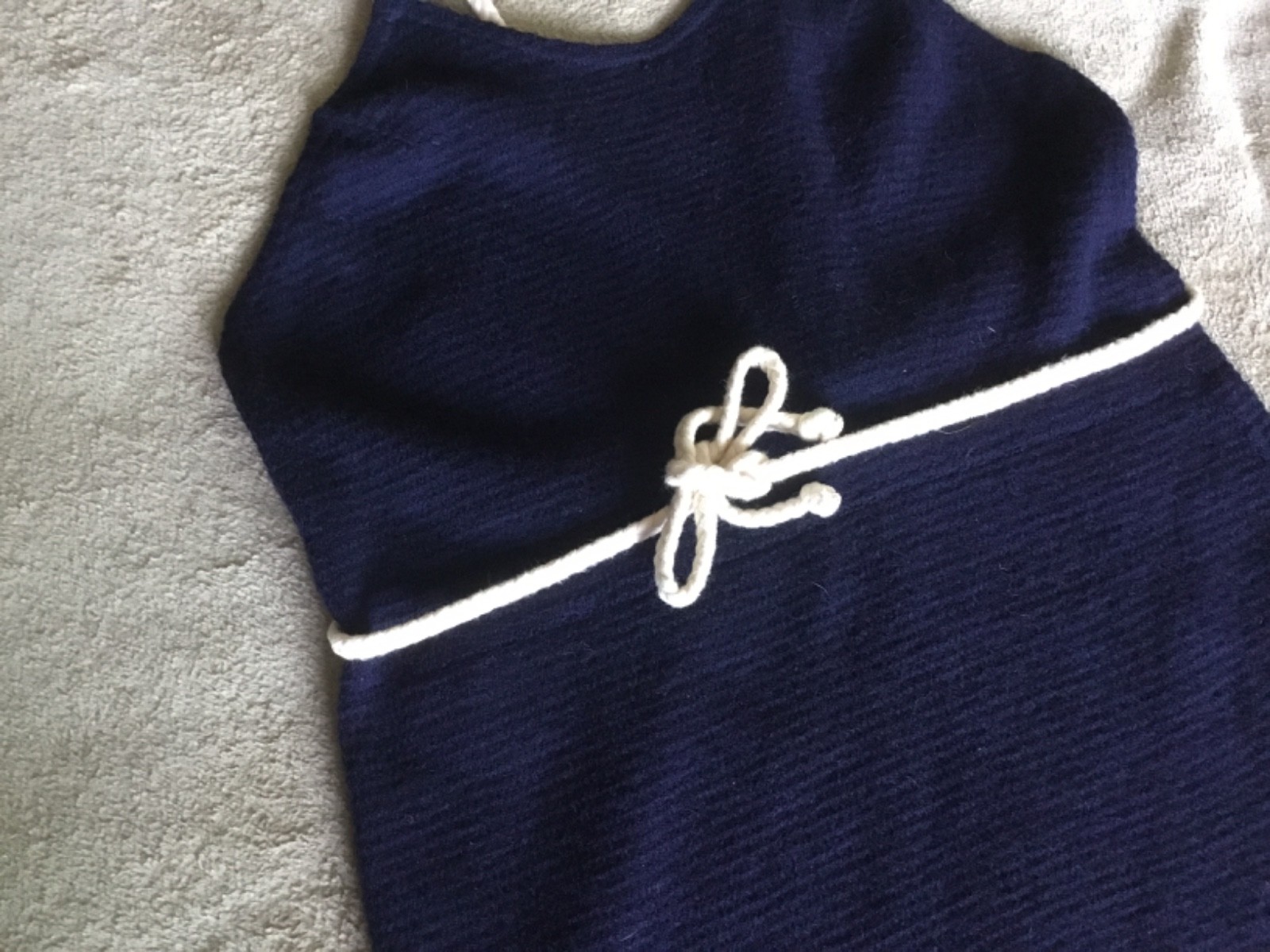 Vintage 1920 – 1930’s Wool Bathing 2 pc suit Navy sailors beach Bradley