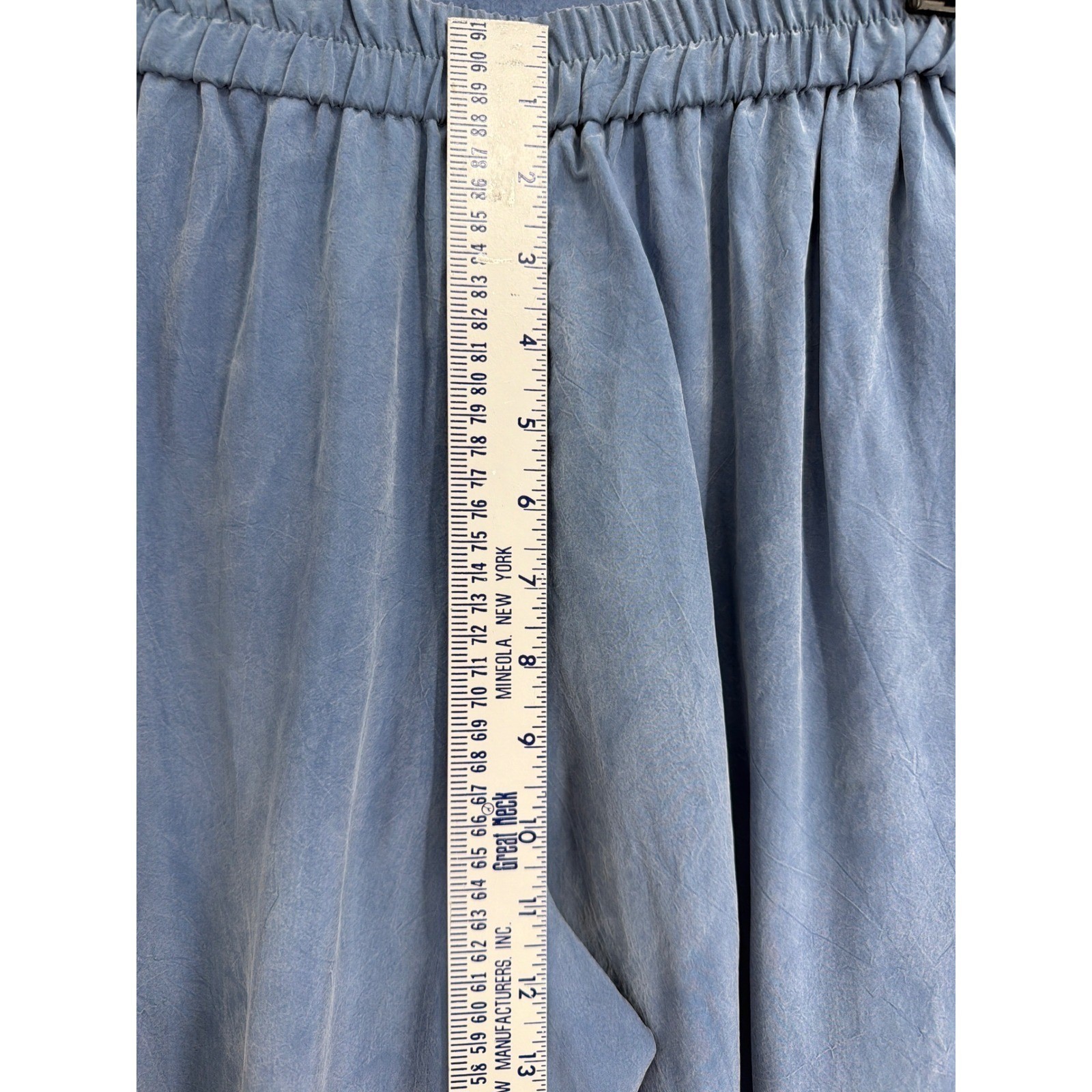 Jeffrey & Dara Petite Blue 2 Piece Set Jacket Pants Rayon Size 4 Vintage