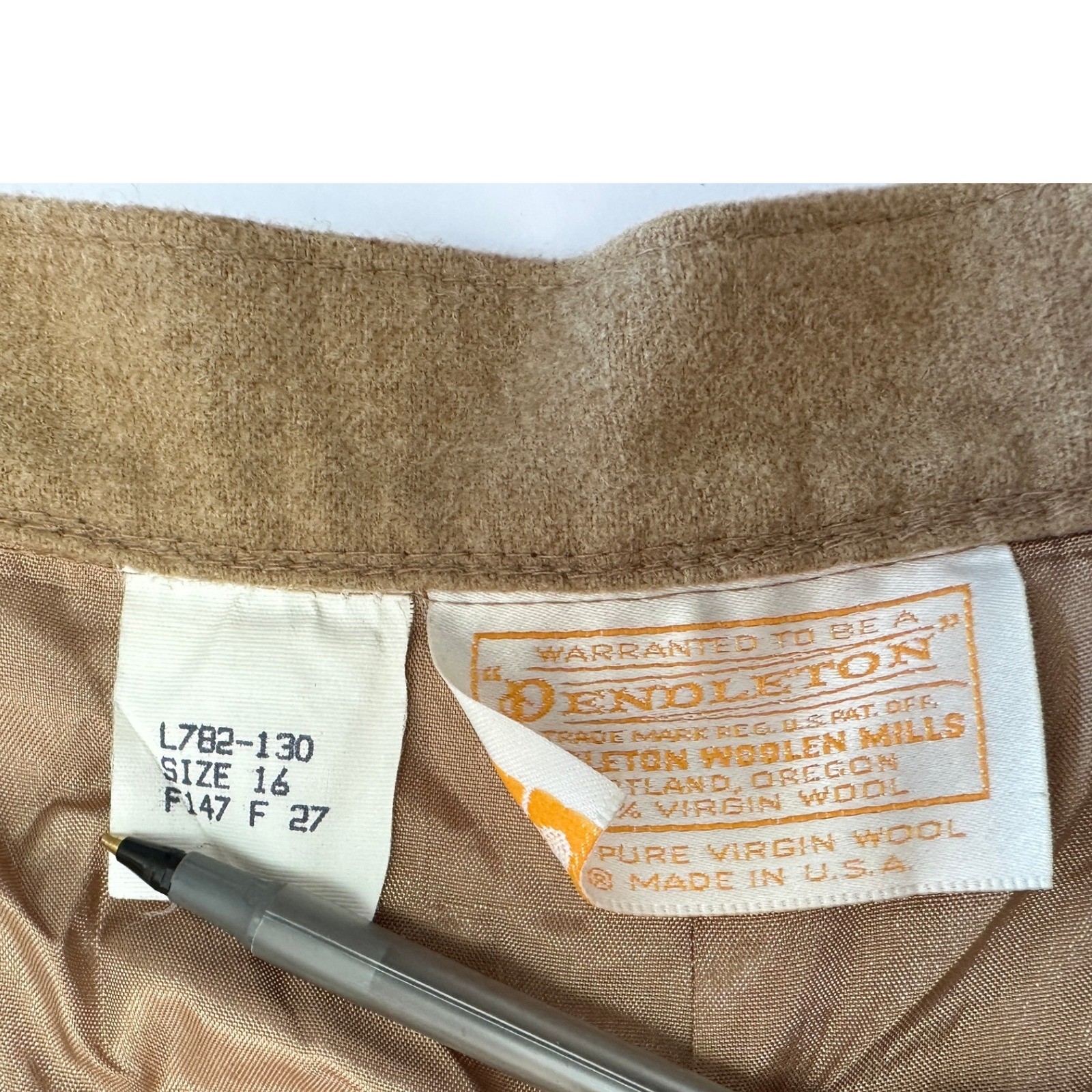 Vtg 60s Pendleton Womens Wool Trousers High Waist Wide Leg Dress Pants Sz 16