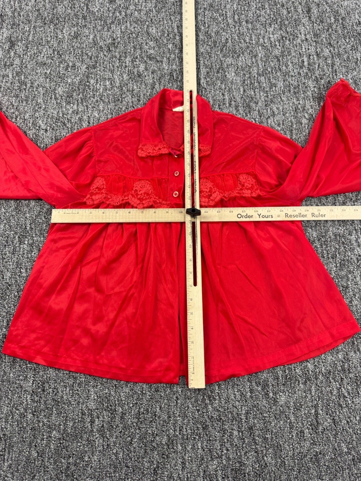 Vtg Sears Top Women Large Cherry Charmode Babydoll Lingerie Chemise Nightgown