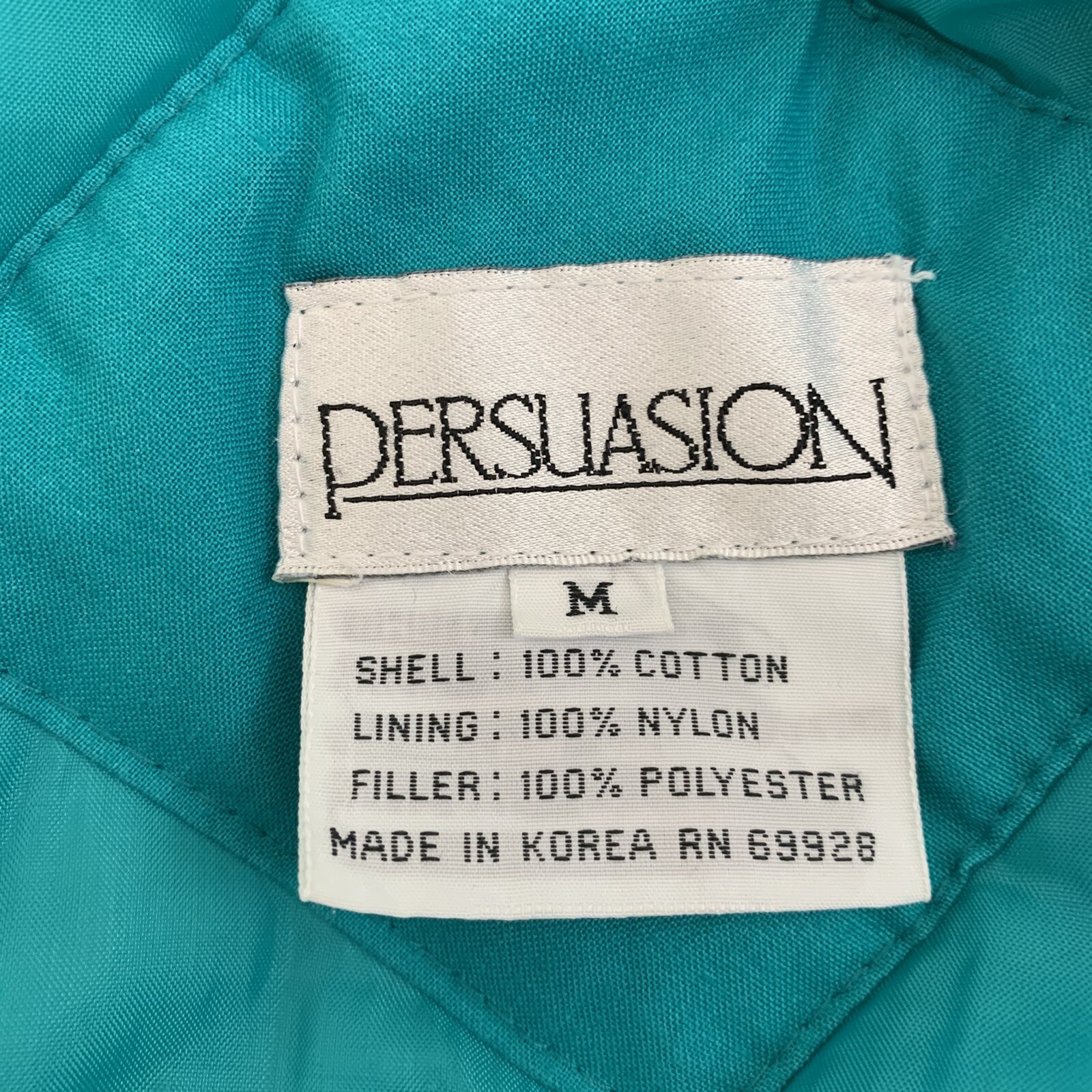 Vintage Size Medium Coat Winter Made In Korea Persuasion Purple Quilt Lined