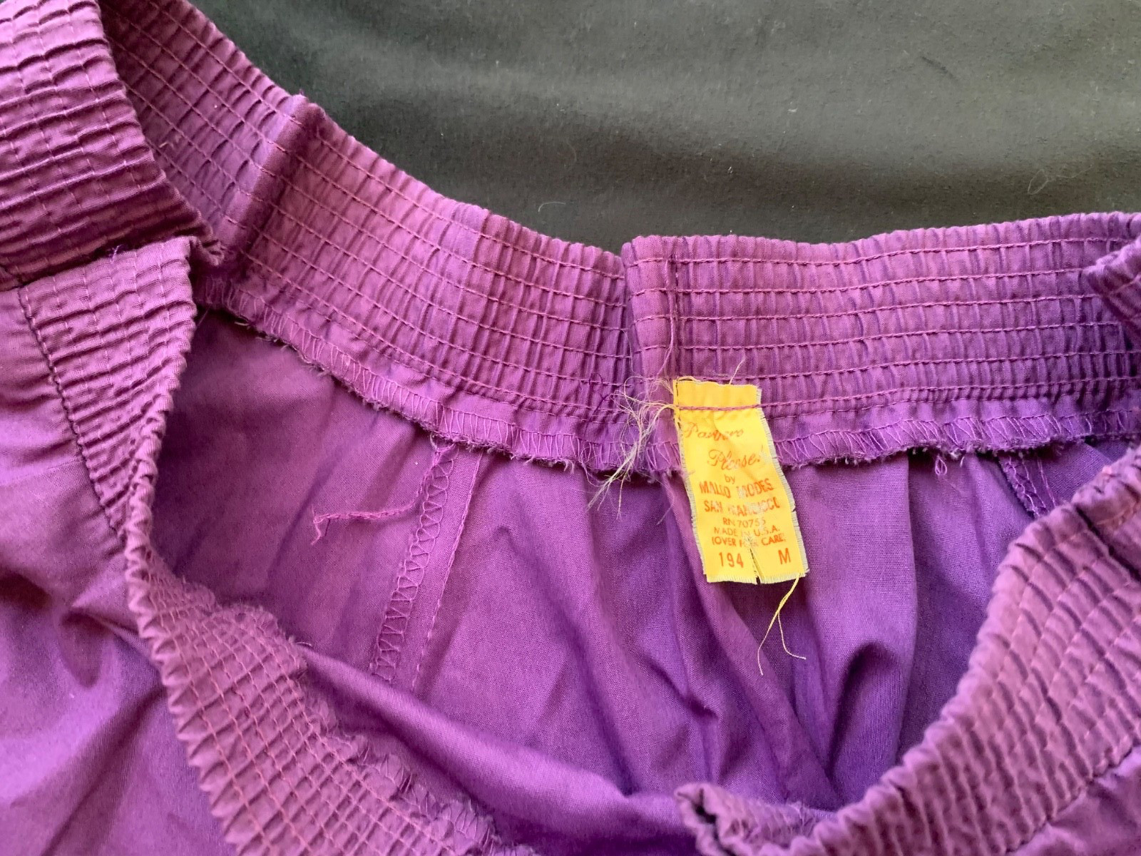Malco Modes “Partners House” vintage tiered purple square dance circle skirt-M