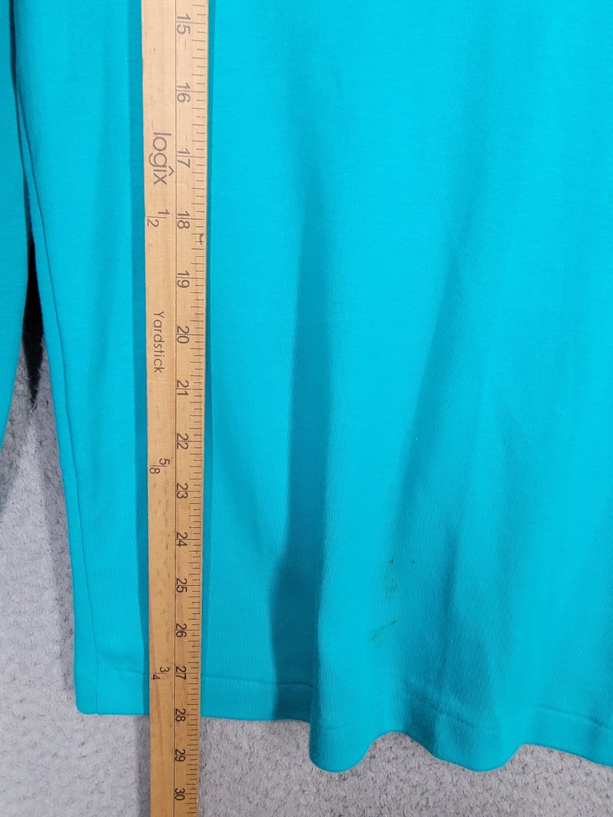 Vintage 80s Womens Pullover Sweatshirt Large Turquoise And Pink Skyr Top Stripe