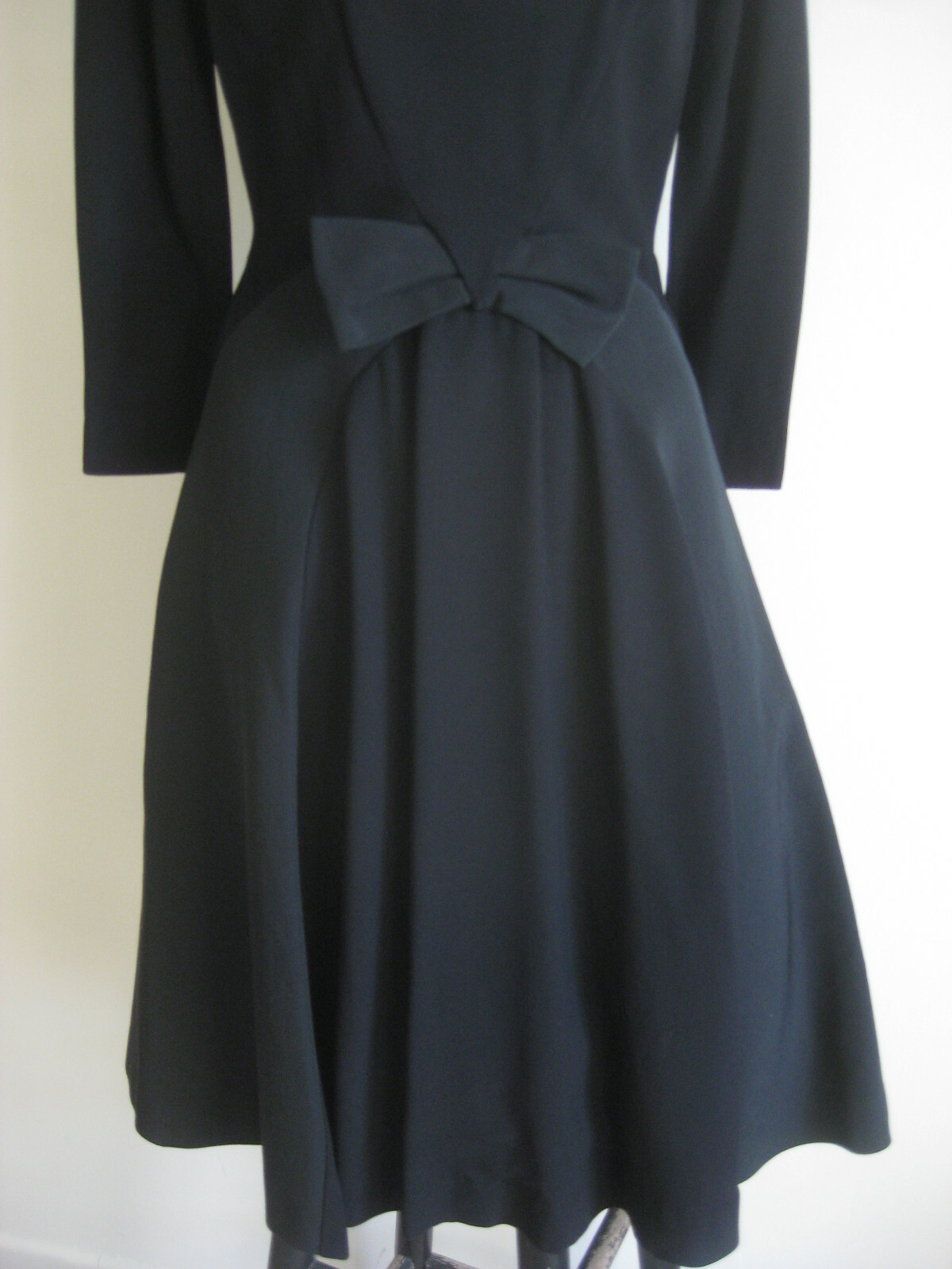 1950s 60s vintage BLACK Cocktail Party Dress