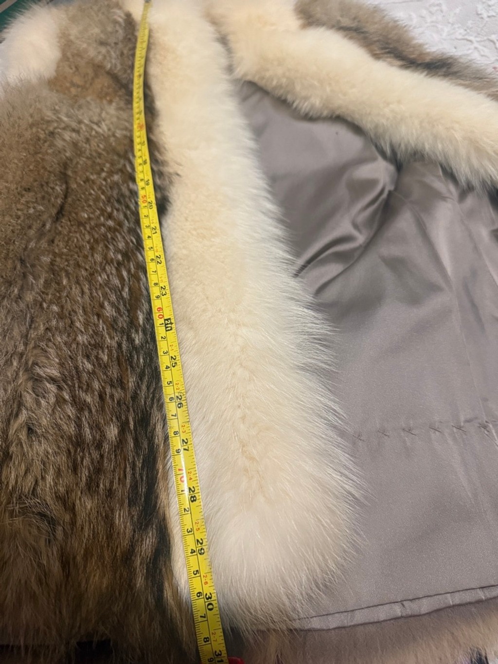 Authentic Mink & Fox Custom Made Trim Fur Vest M/L