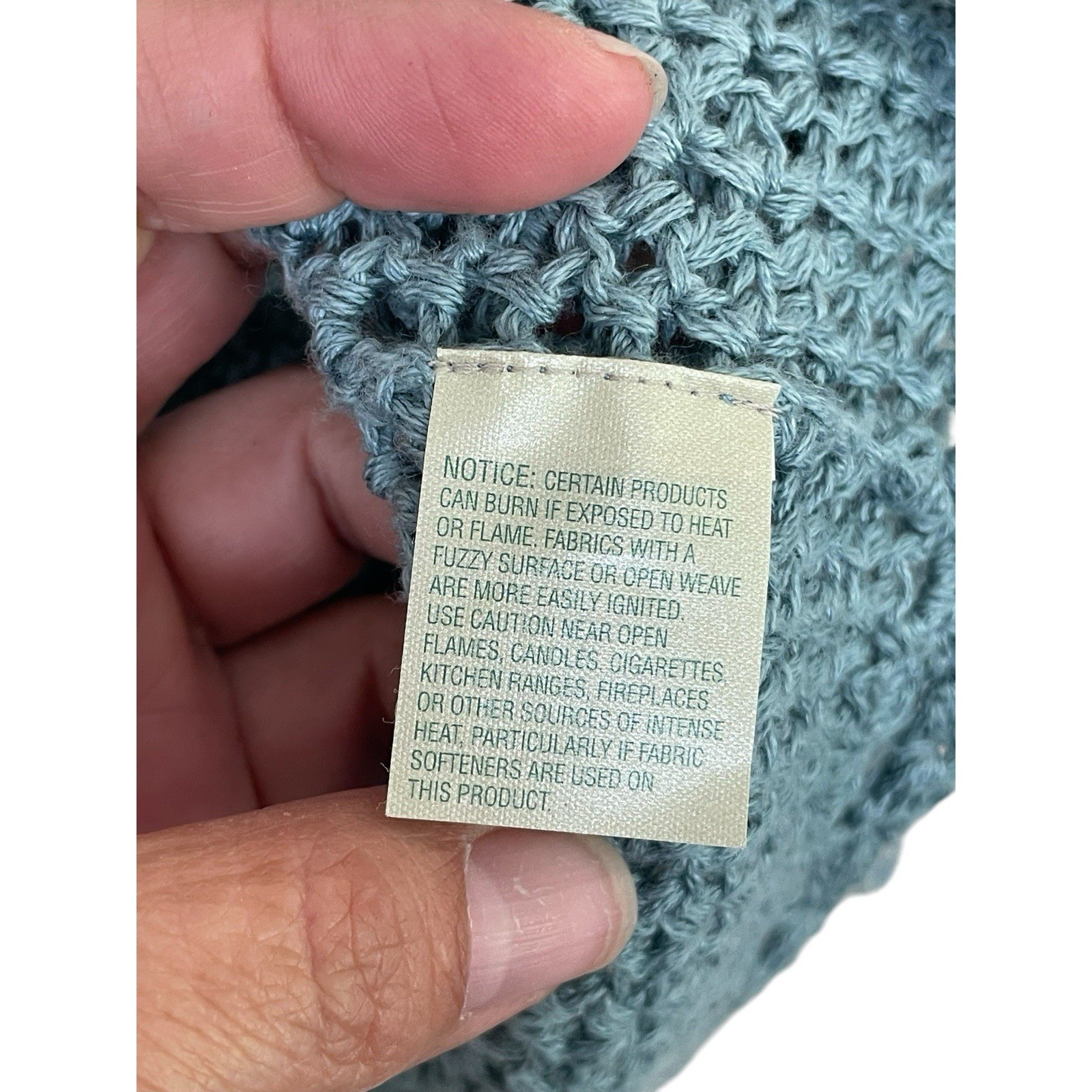 L.L. Bean Vintage Cottage core Open Knit Cardigan Woman Size Large cotton blend