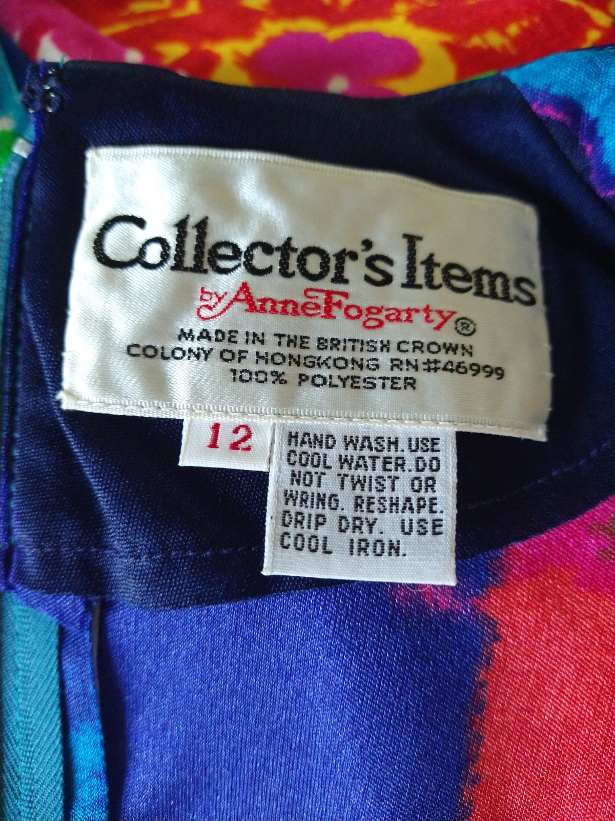 Anne Fogarty Maxi Dress 1960&rsquo;s/ 1970’s Floral Colorful Gorgeous
