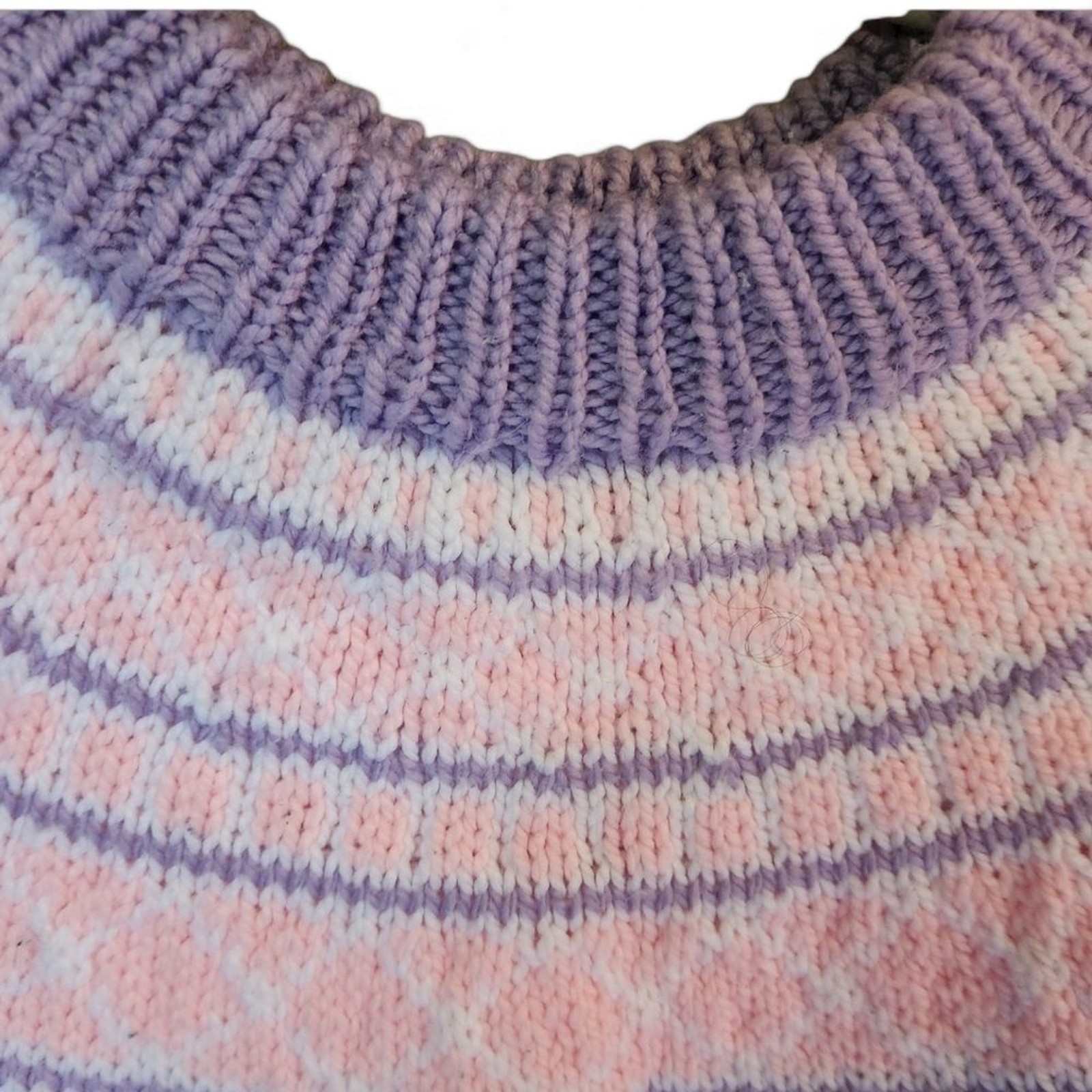 Handmade knit sweater.