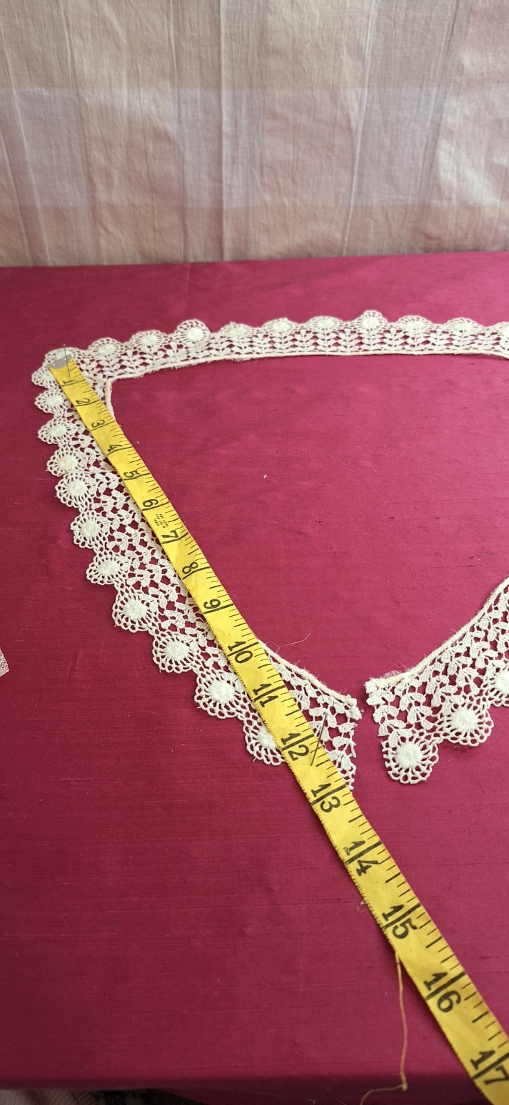 Antique Edwardian Victorian 4 White Cotton Handmade Collars Beautiful