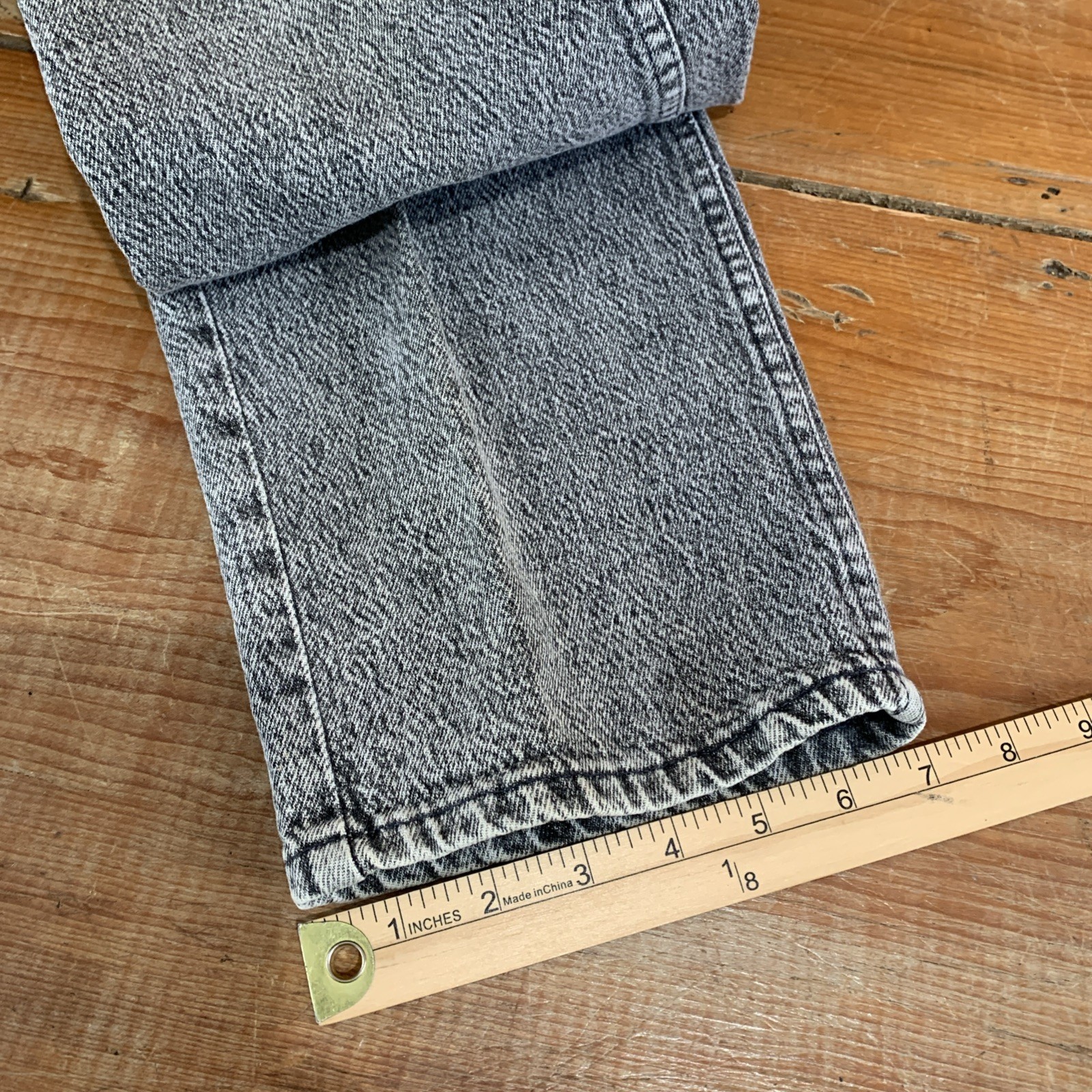 VTG Levis Silver Tab Black Acid Wash Pleated High Waist Jeans Size 30/34