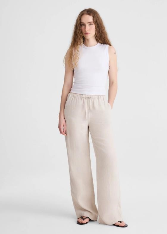 NWT Madewell Pull-On Pants in 100% Linen