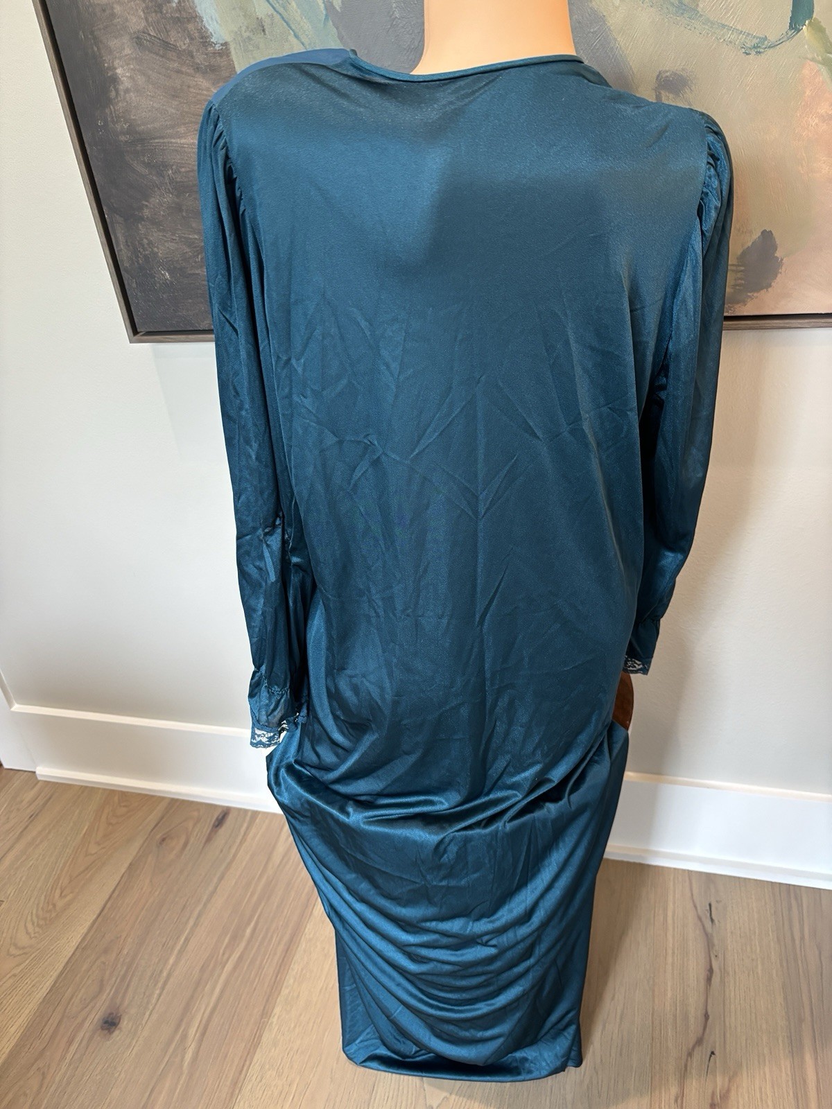 NWT Lorraine Green Button Nightgown Cottagecore Prairie Coquette Victorian L