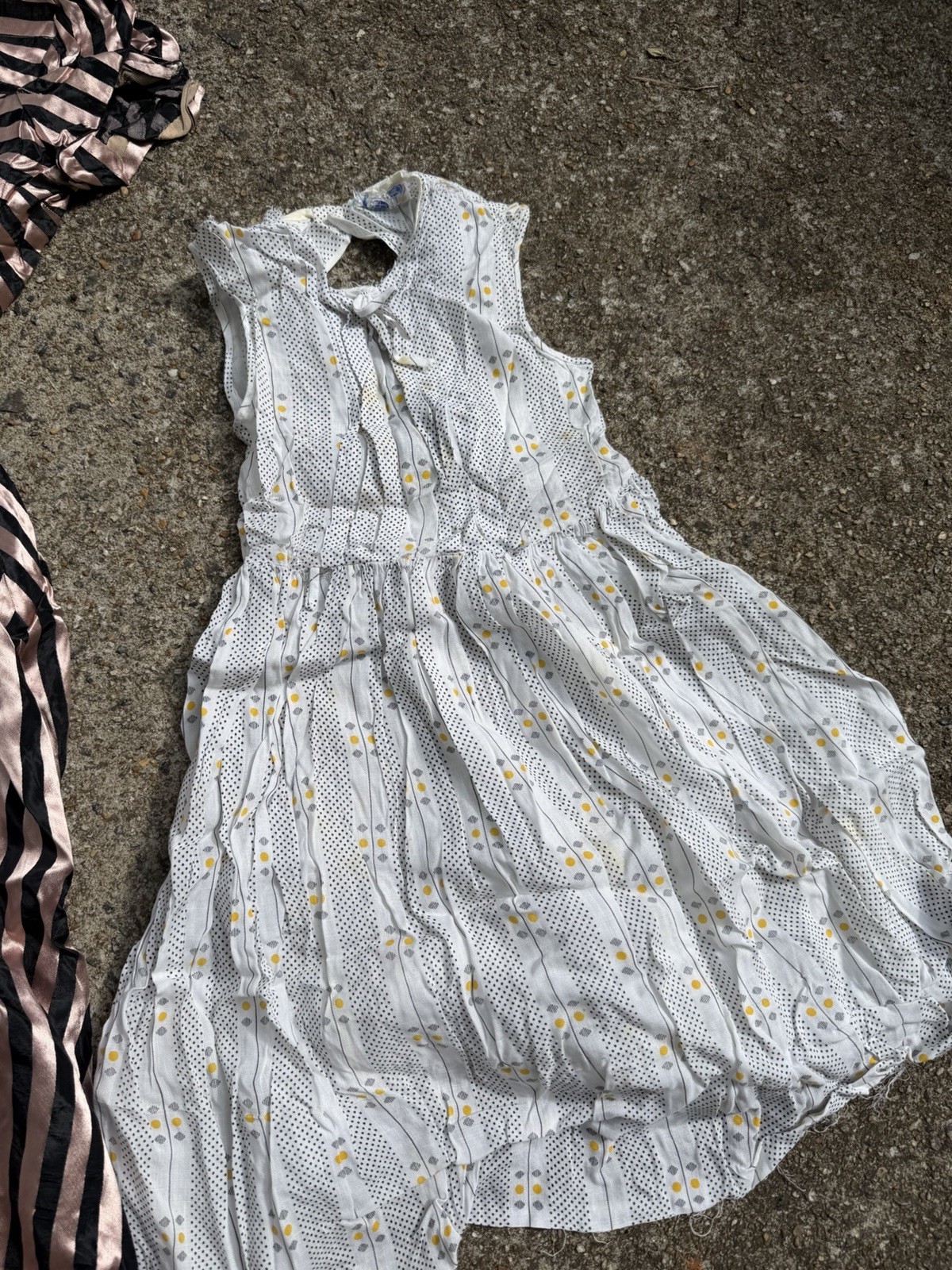 Vintage 40s 50s Dress Lot Rayon Silk Party Dress Mid Century Rockabilly