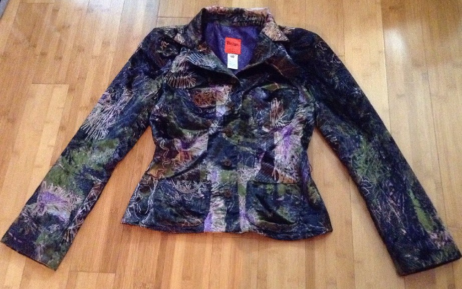 VTG Christian Lacroix Multicolor Button Jacket Sz M? Sz 36 Art Designer Y2K