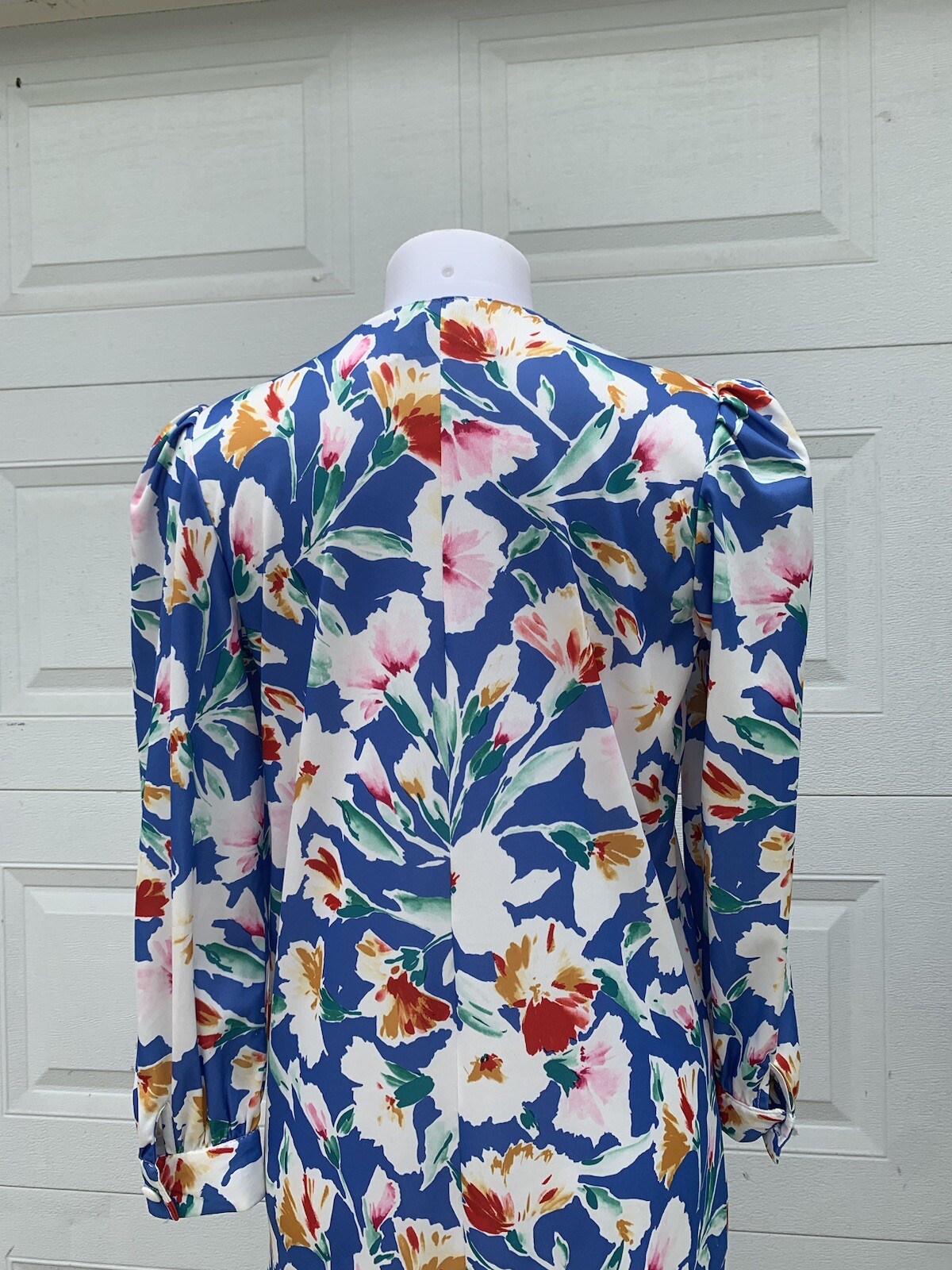Vtg David Brown California Neiman Marcus Button Asymmetric Loungewear Dress XS