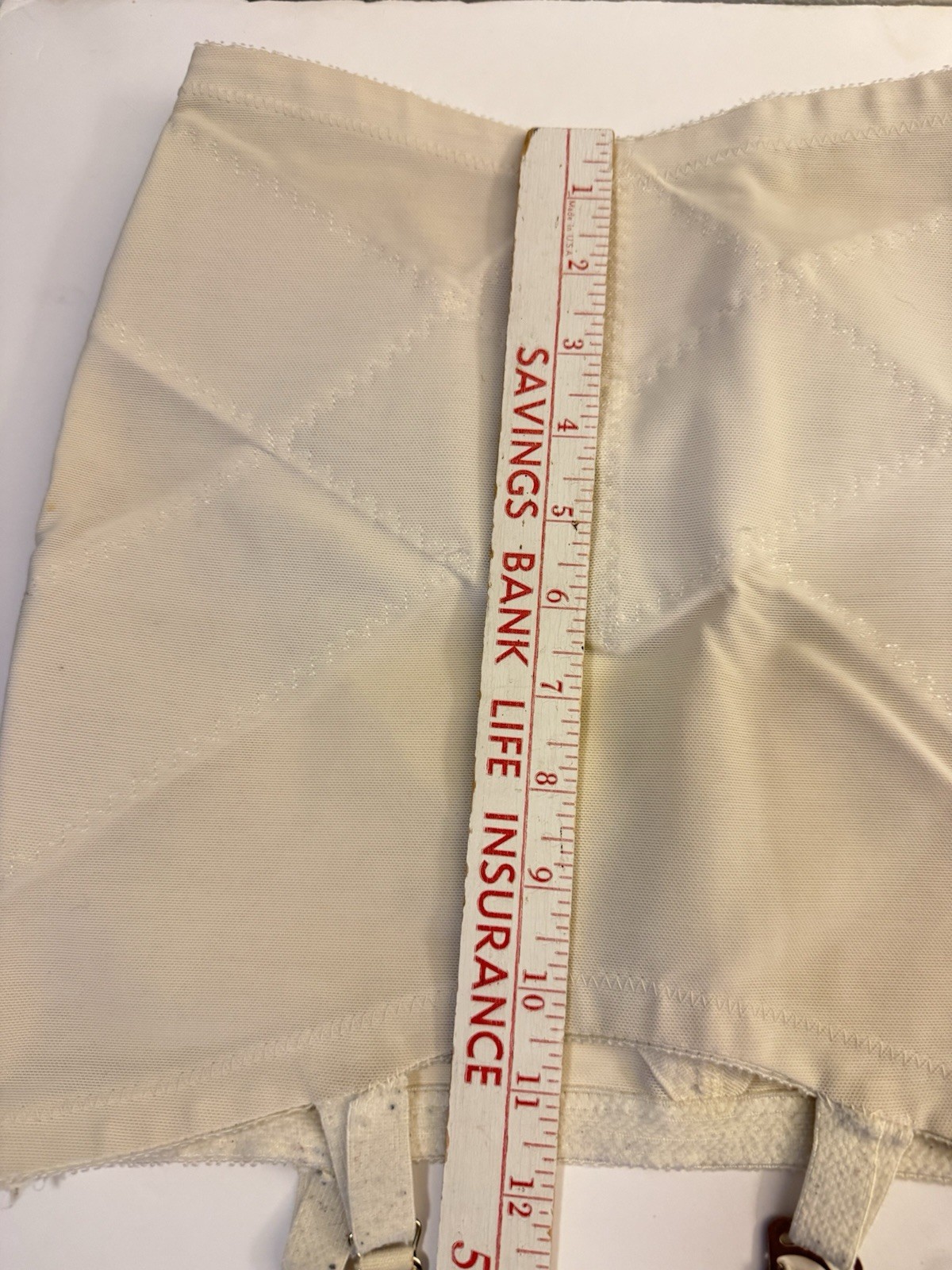 Vintage Open Bottom Girdle 4 Garters No Tag See Measurements Lingerie