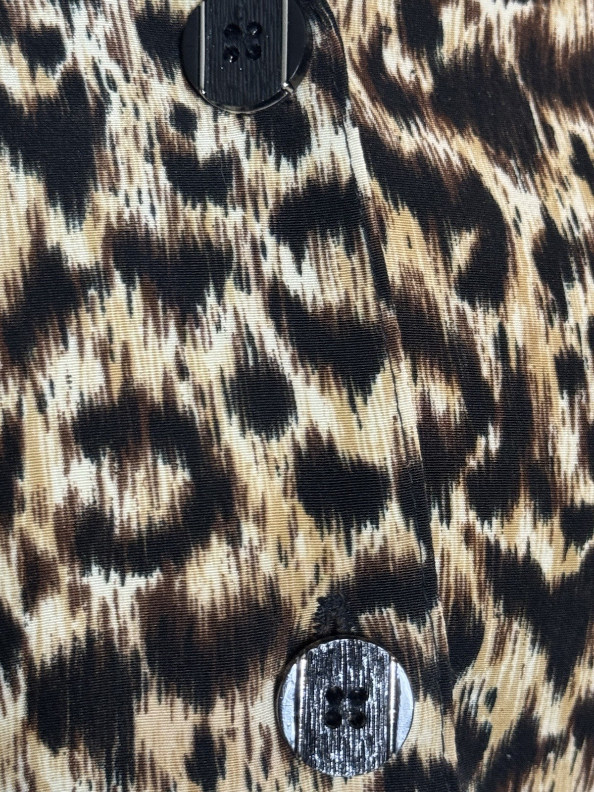 Leopard Vintage 80s/ 90s Oversized Blazer Dress Tunic | Mob Wife | Shoulder Pads