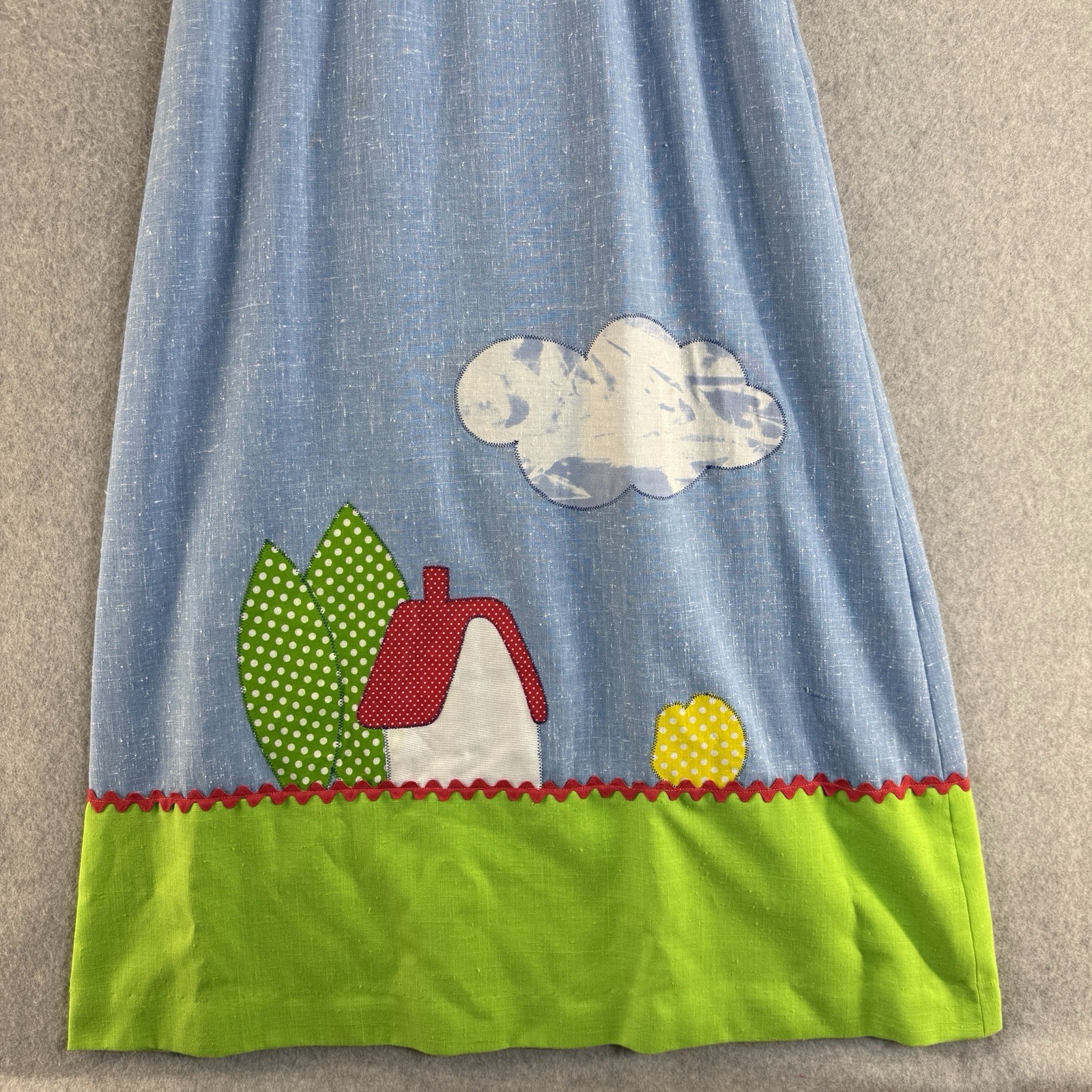 Elfriede Mitch Roberts Applique Maxi Tank Dress Vintage Cottagecore Teacher 16