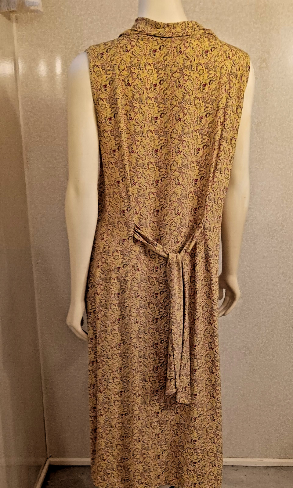 Vtg Styled – April Cornell, Rayon Midi Sundress Dress, Paisley Style Print, Sz L
