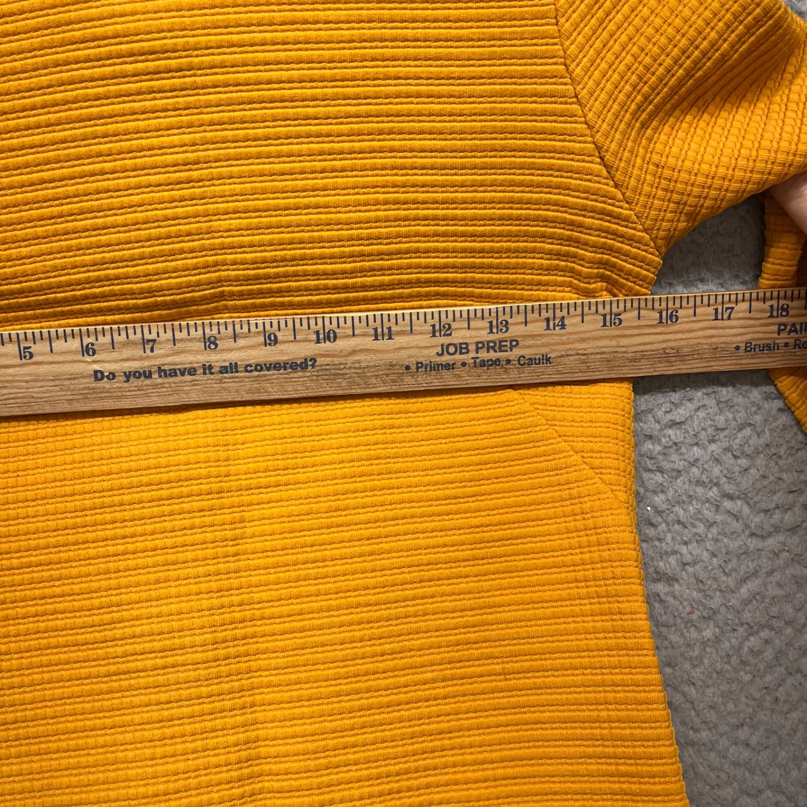 60&rsquo;s Leisure Pant Set Womens S Marigold Yellow Textured Dacron Polyester 70&rsquo;s