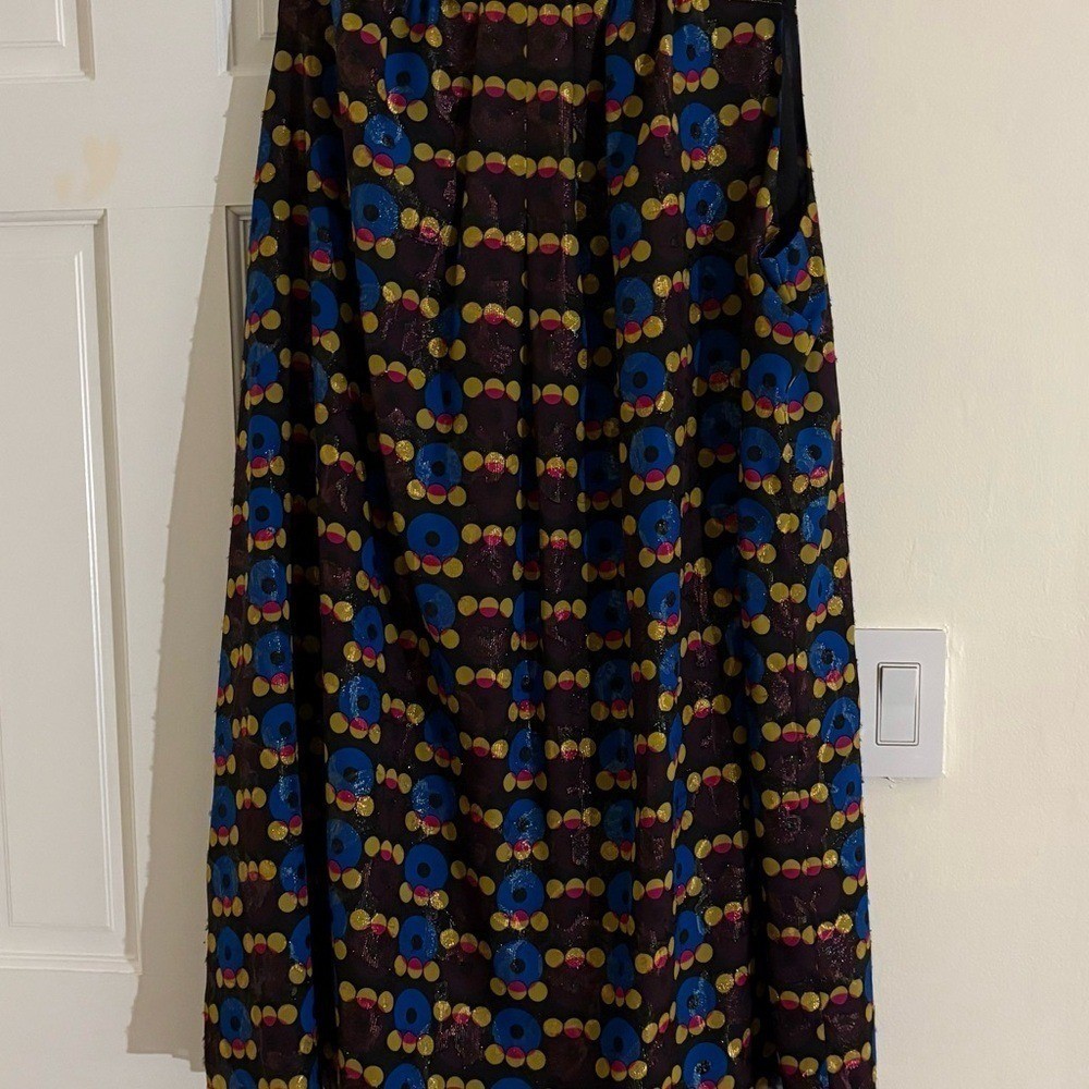 Plus Size Lined Retro Mod Shimmery Dress-3X