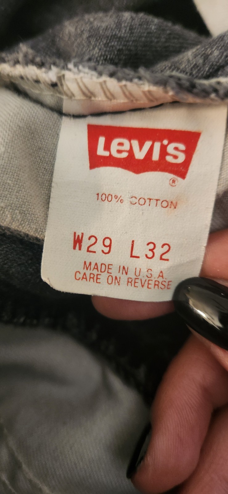 VTG Levis Silver Tab Black Acid Wash Pleated High Waist Jeans Size 27/32