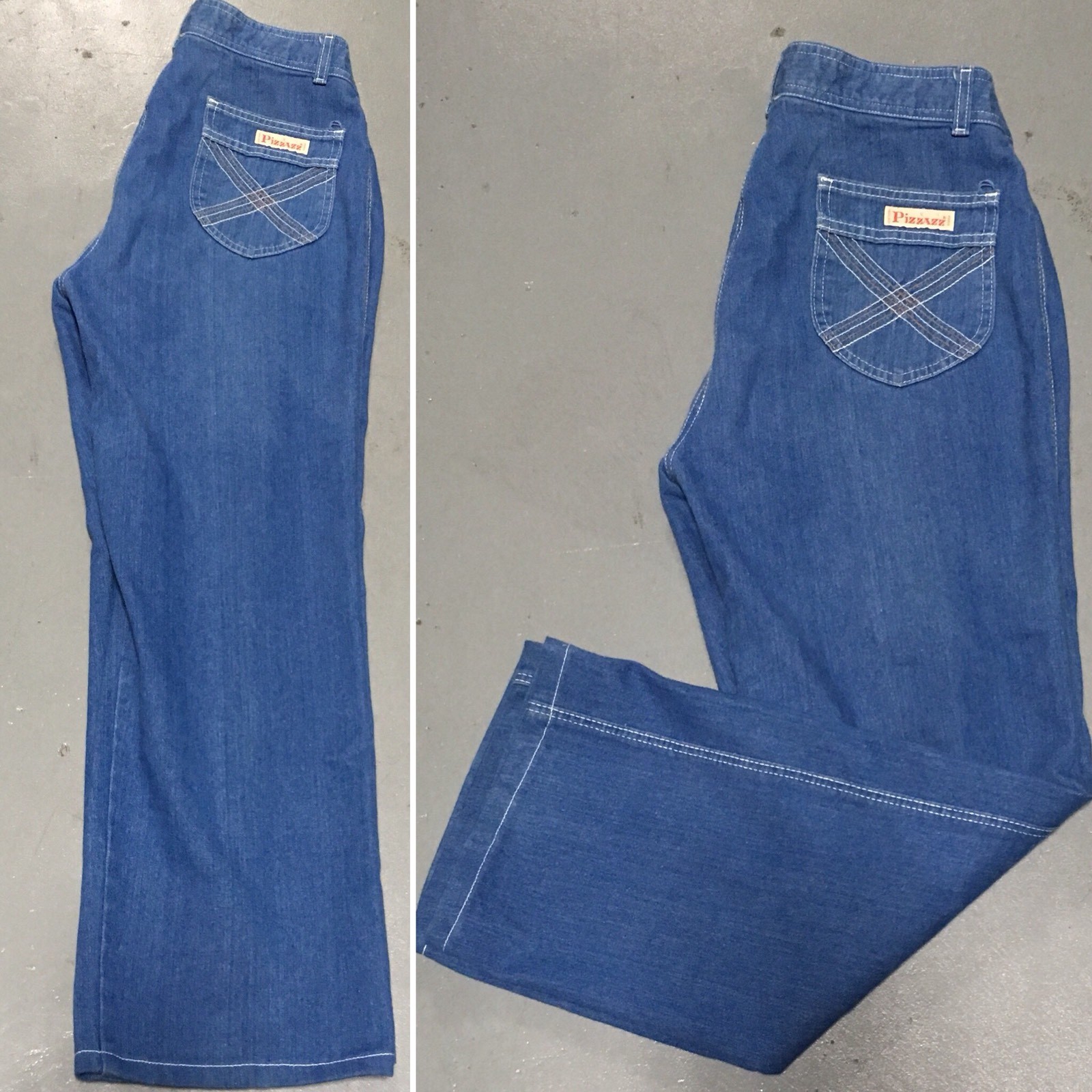 Vintage Pizzazz New York Paris Jeans High Waist 70s 80s 31 Waist Talon 42 Zipper
