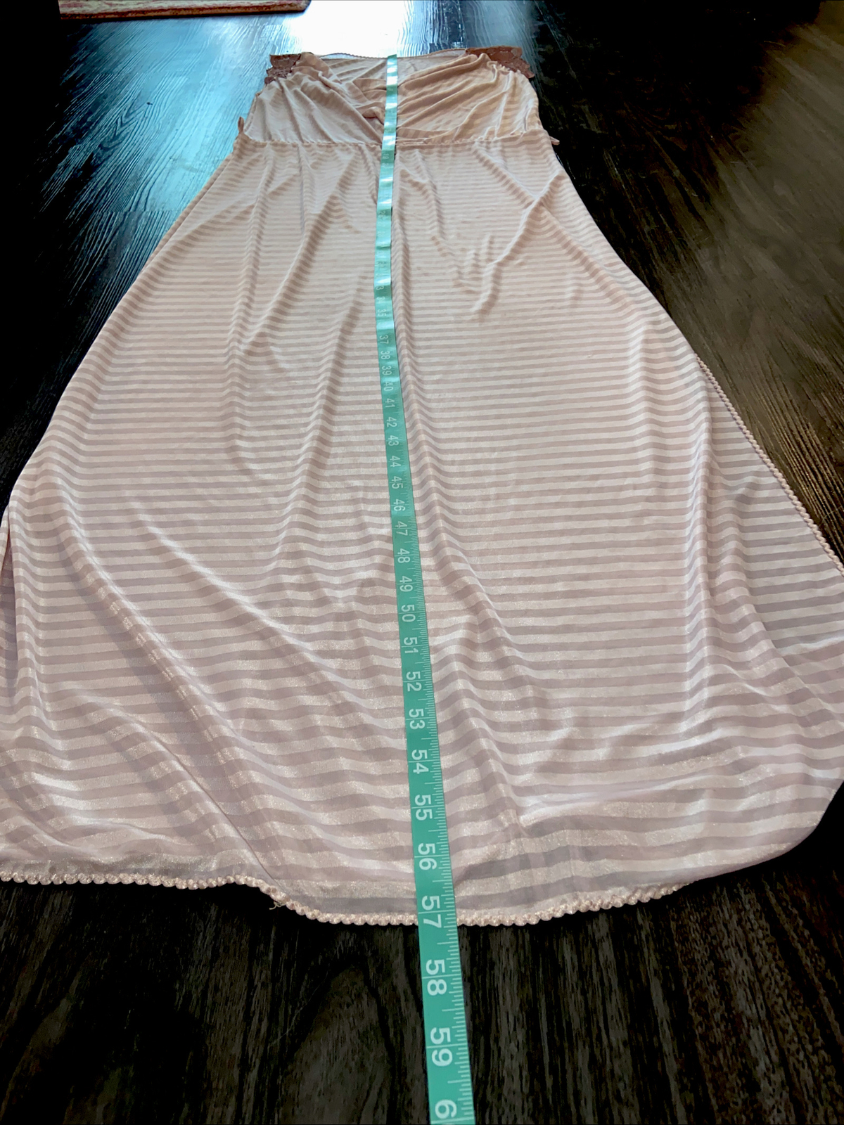 Vintage FLAIR ILGWU Sheer nylon Nightgown Lingerie Hollywood Boudoir Size Medium