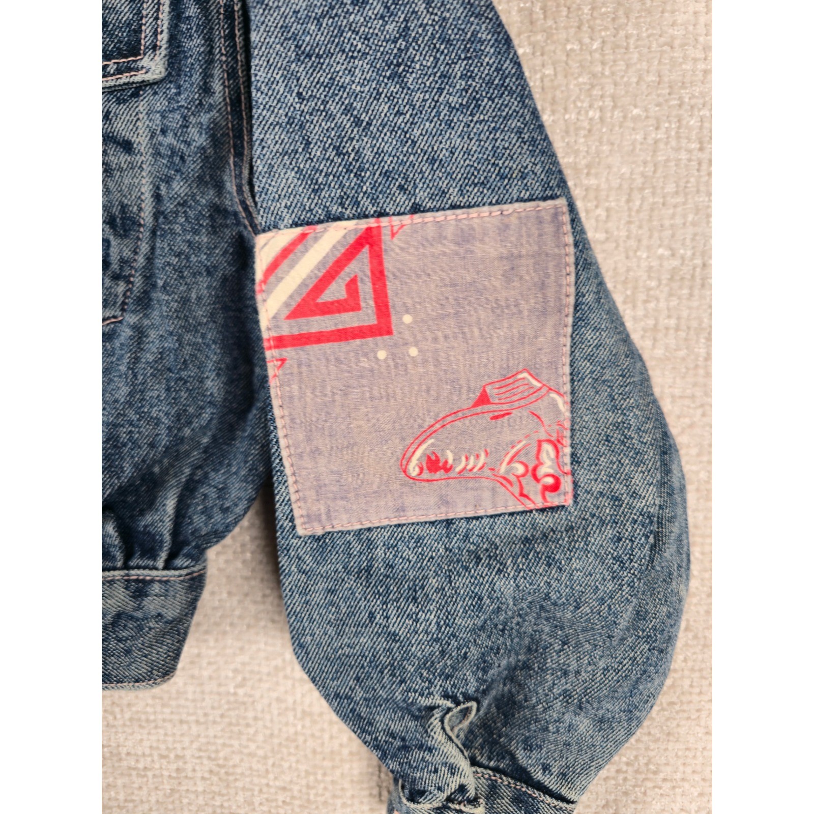 Vintage Guess Demin Jacket Georges Marciano Acid Wash Grunge Made in USA